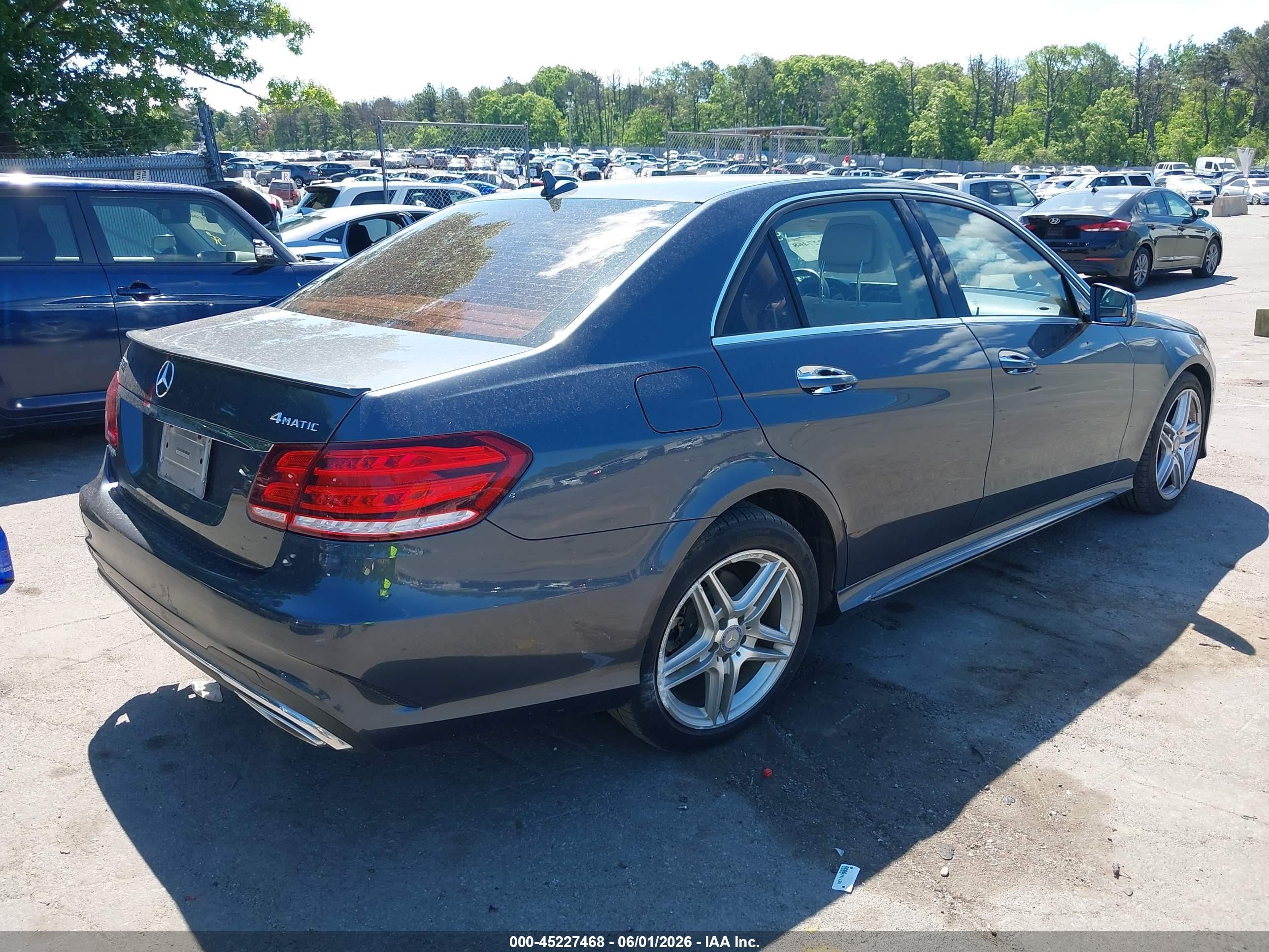 2014 Mercedes-benz E 350 4matic Gray vin: WDDHF8JB4EB043161