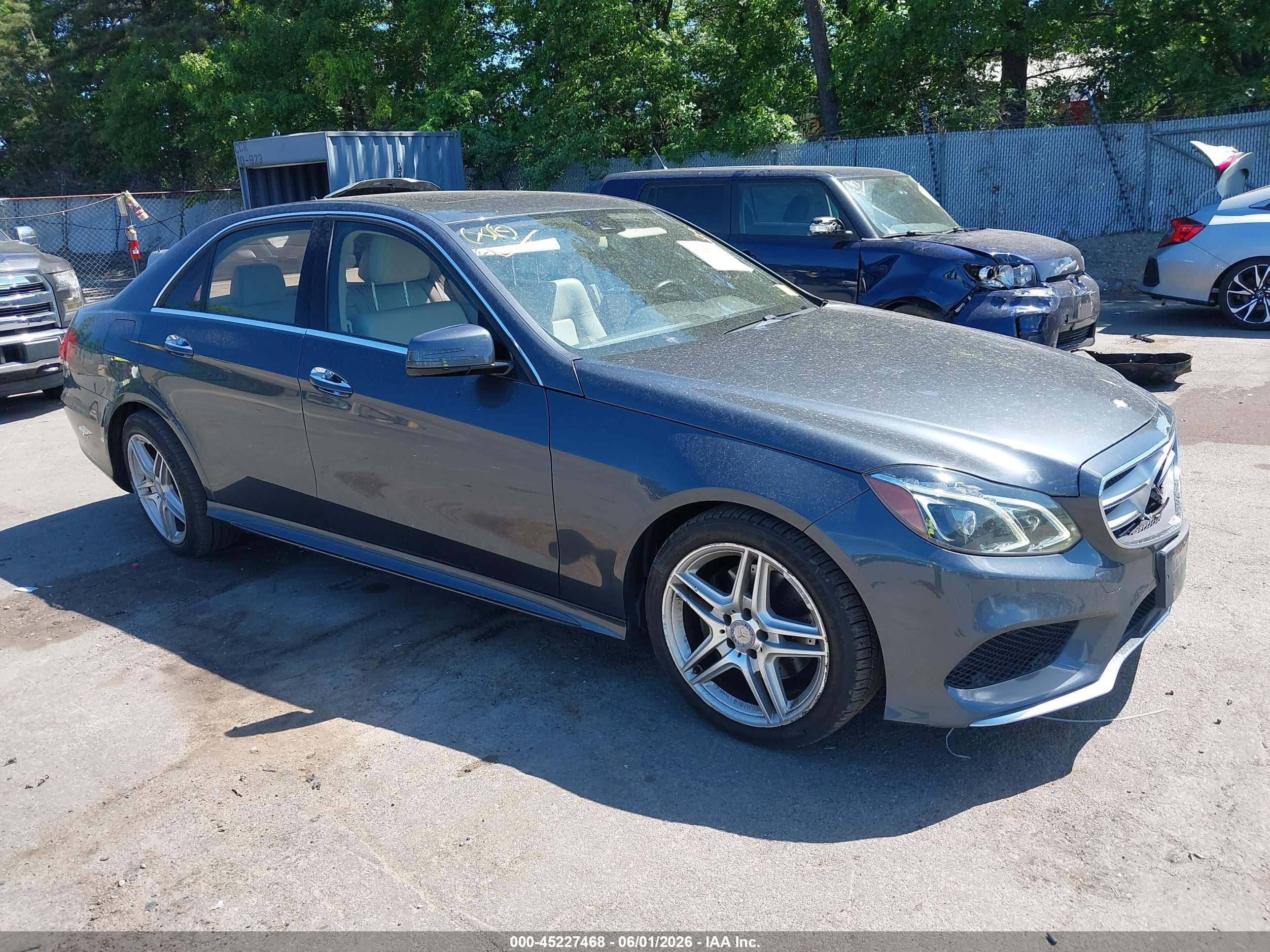 2014 Mercedes-benz E 350 4matic Gray vin: WDDHF8JB4EB043161