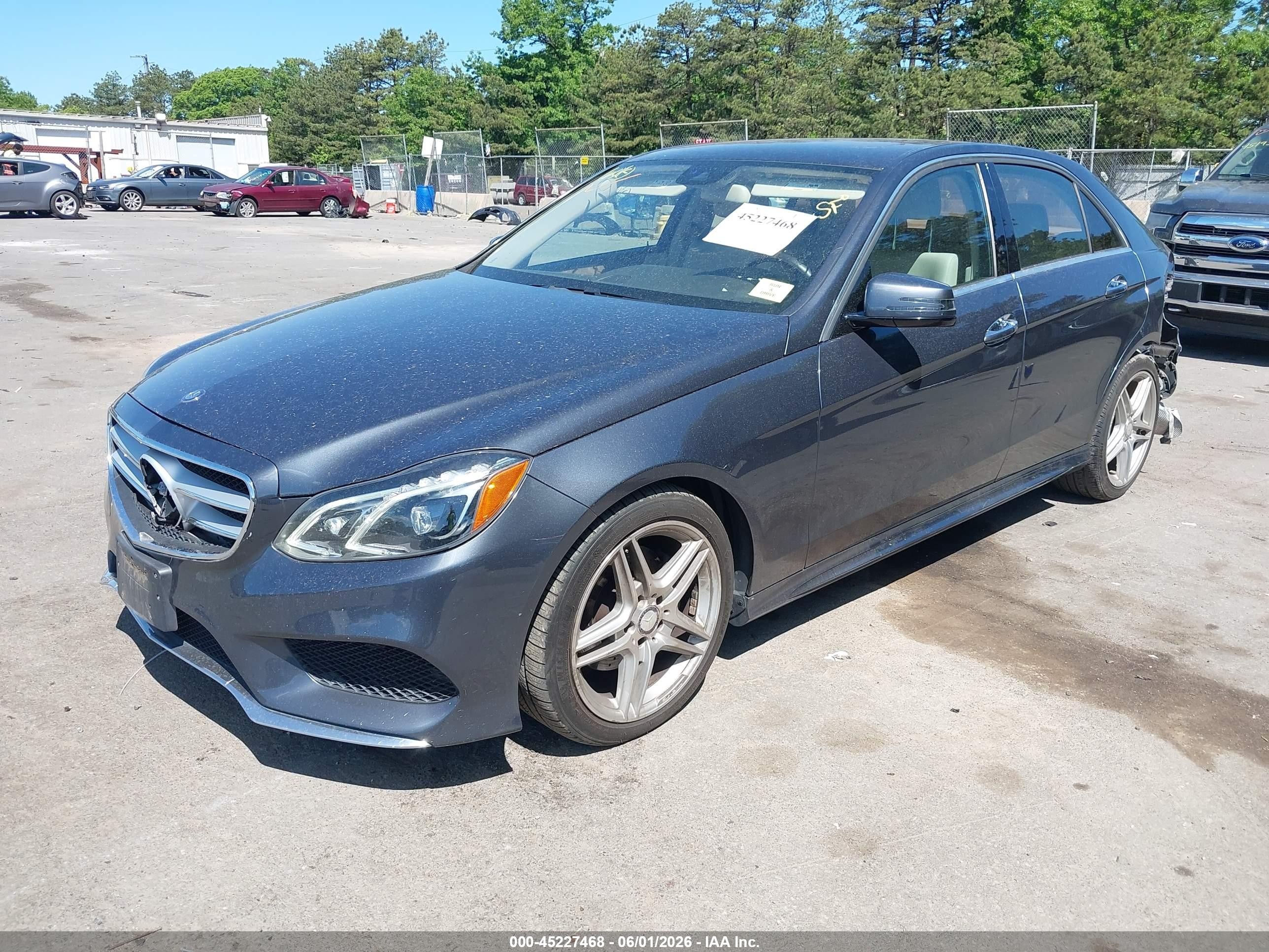 2014 Mercedes-benz E 350 4matic Gray vin: WDDHF8JB4EB043161