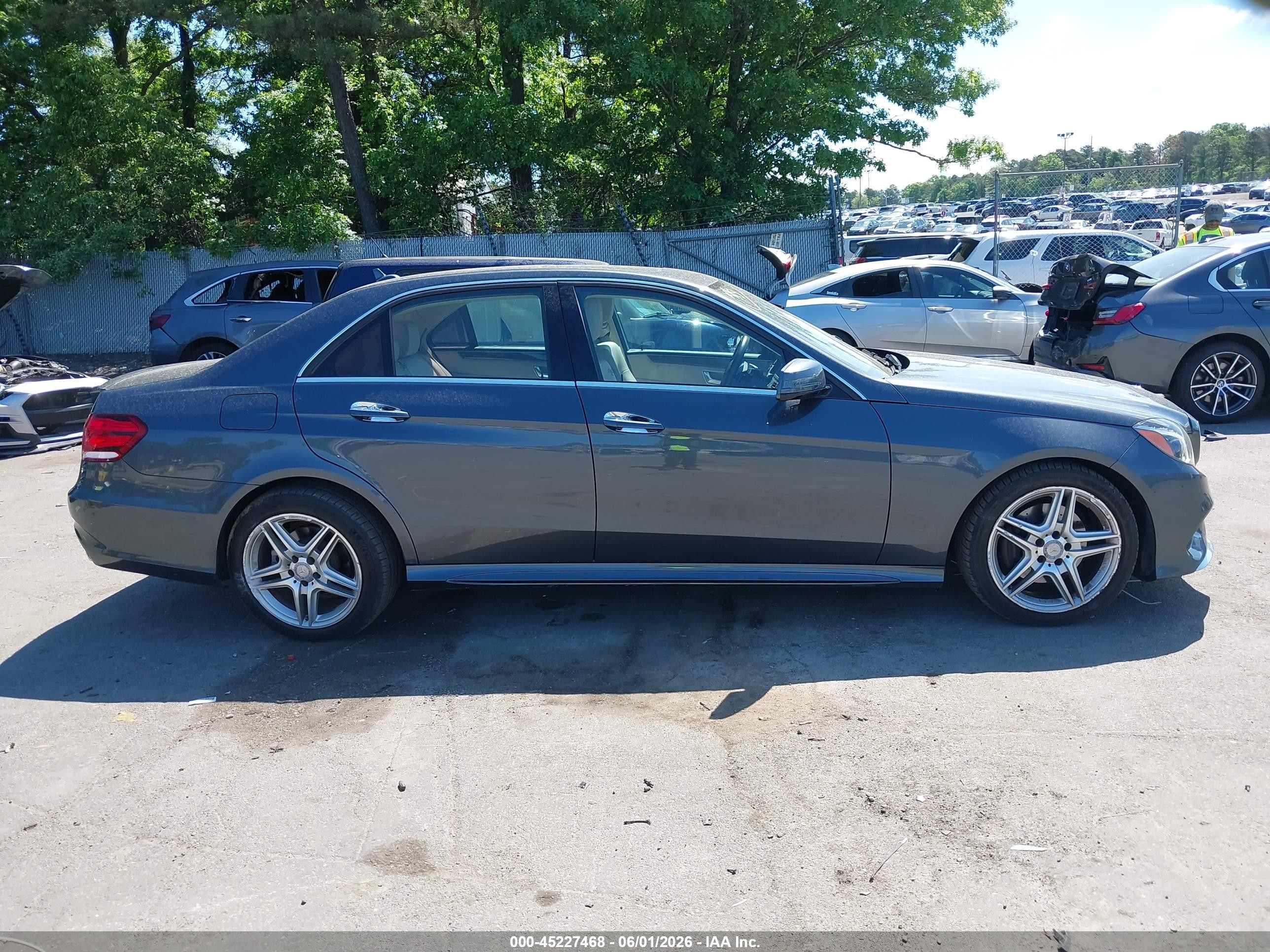 2014 Mercedes-benz E 350 4matic Gray vin: WDDHF8JB4EB043161