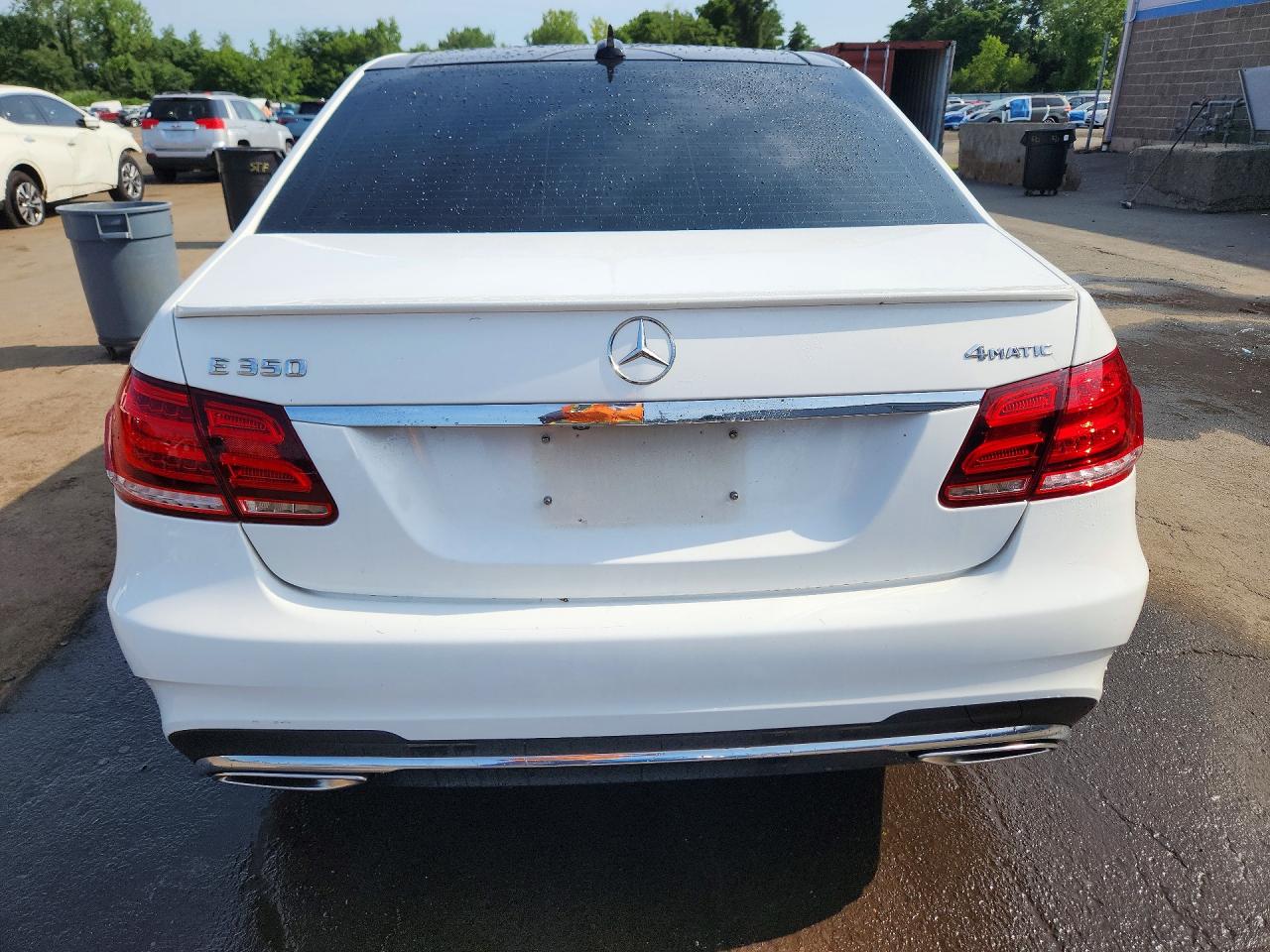 2014 Mercedes-benz E 350 4matic White vin: WDDHF8JB4EB073230