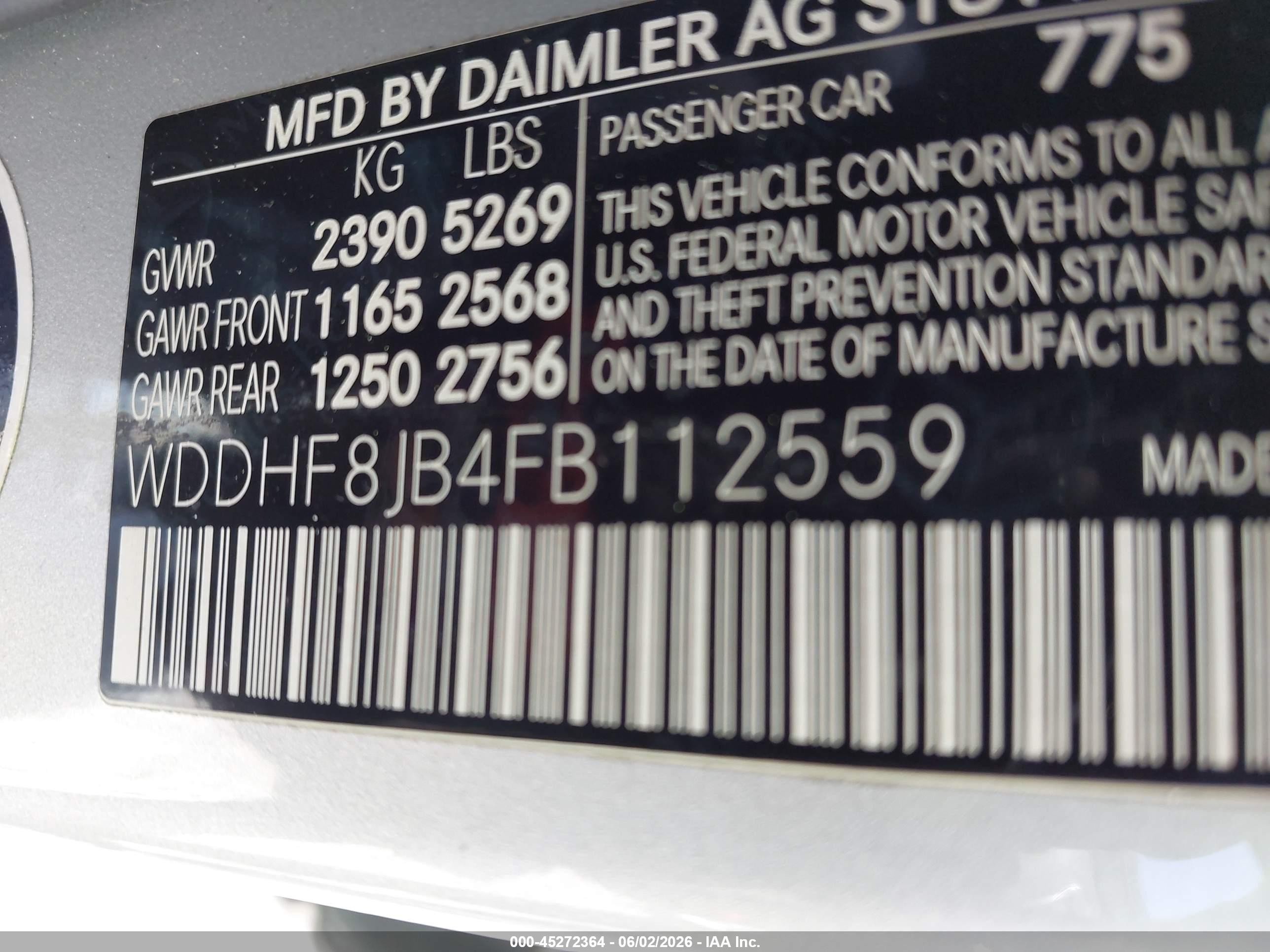 2015 Mercedes-benz E 350 4matic Серебряный vin: WDDHF8JB4FB112559