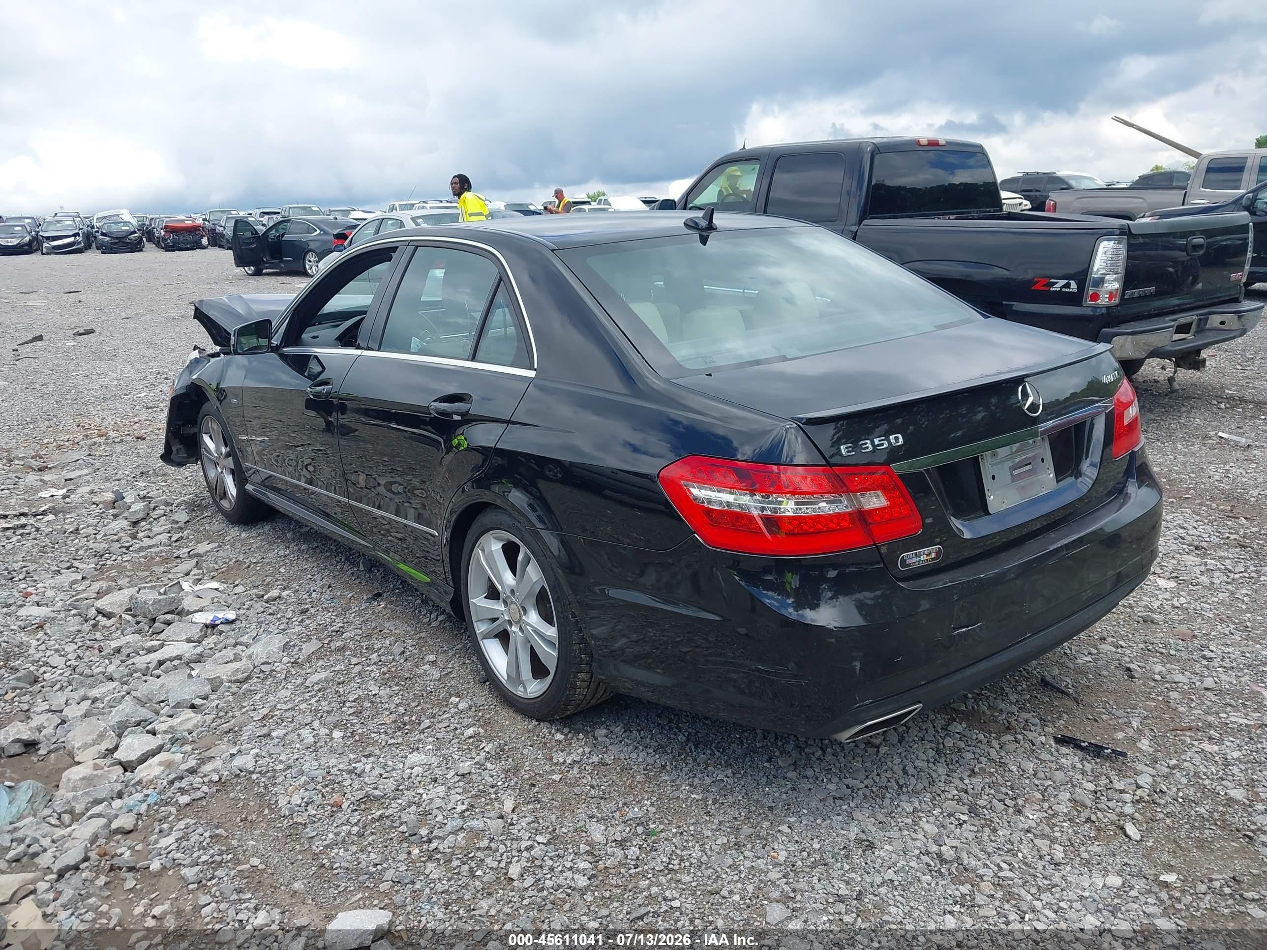 2012 Mercedes-benz E 350 4matic Черный vin: WDDHF8JB5CA559600
