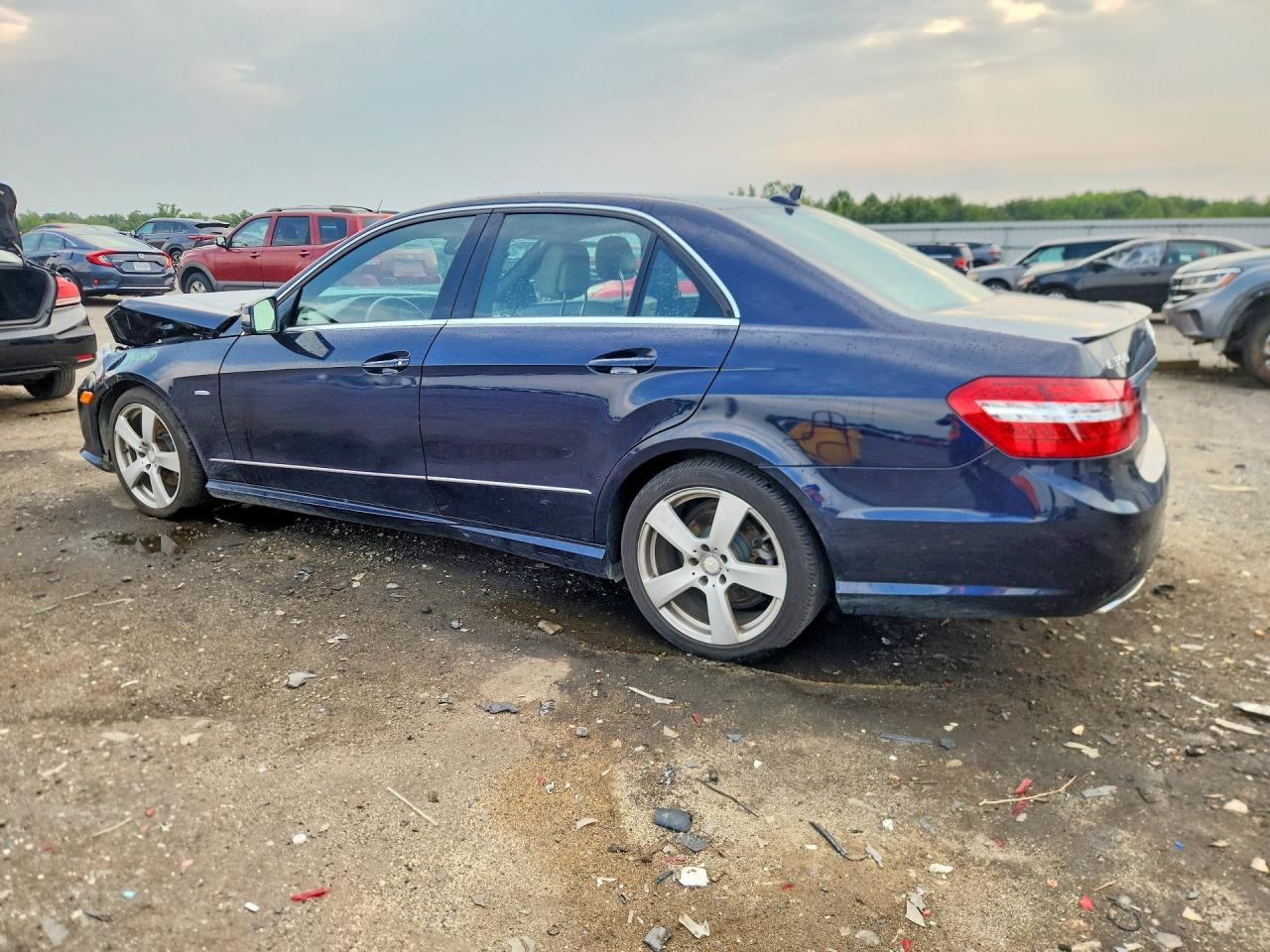 2012 Mercedes-benz E 350 4matic Blue vin: WDDHF8JB5CA596372