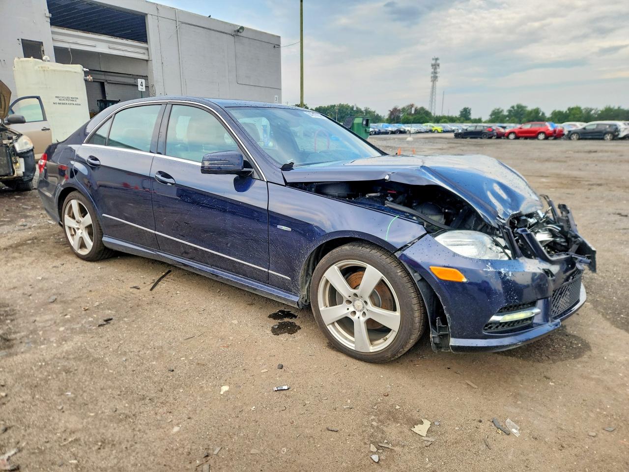 2012 Mercedes-benz E 350 4matic Blue vin: WDDHF8JB5CA596372