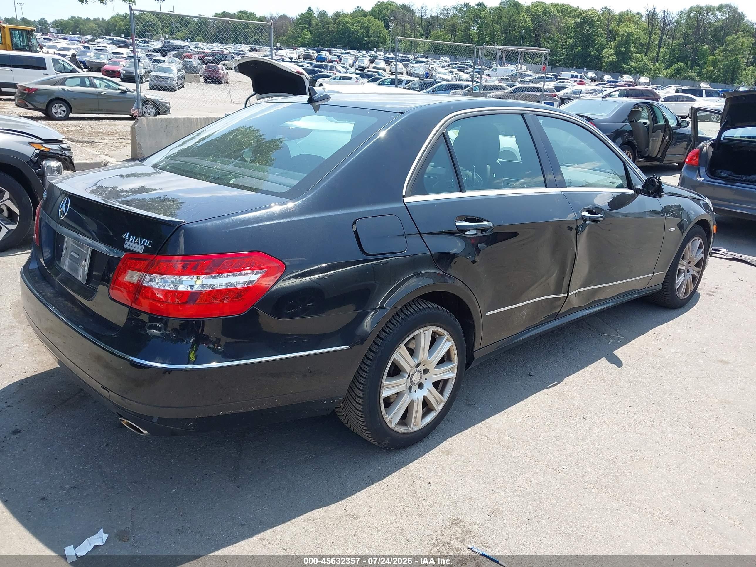 2012 Mercedes-benz E 350 4matic Black vin: WDDHF8JB5CA612246