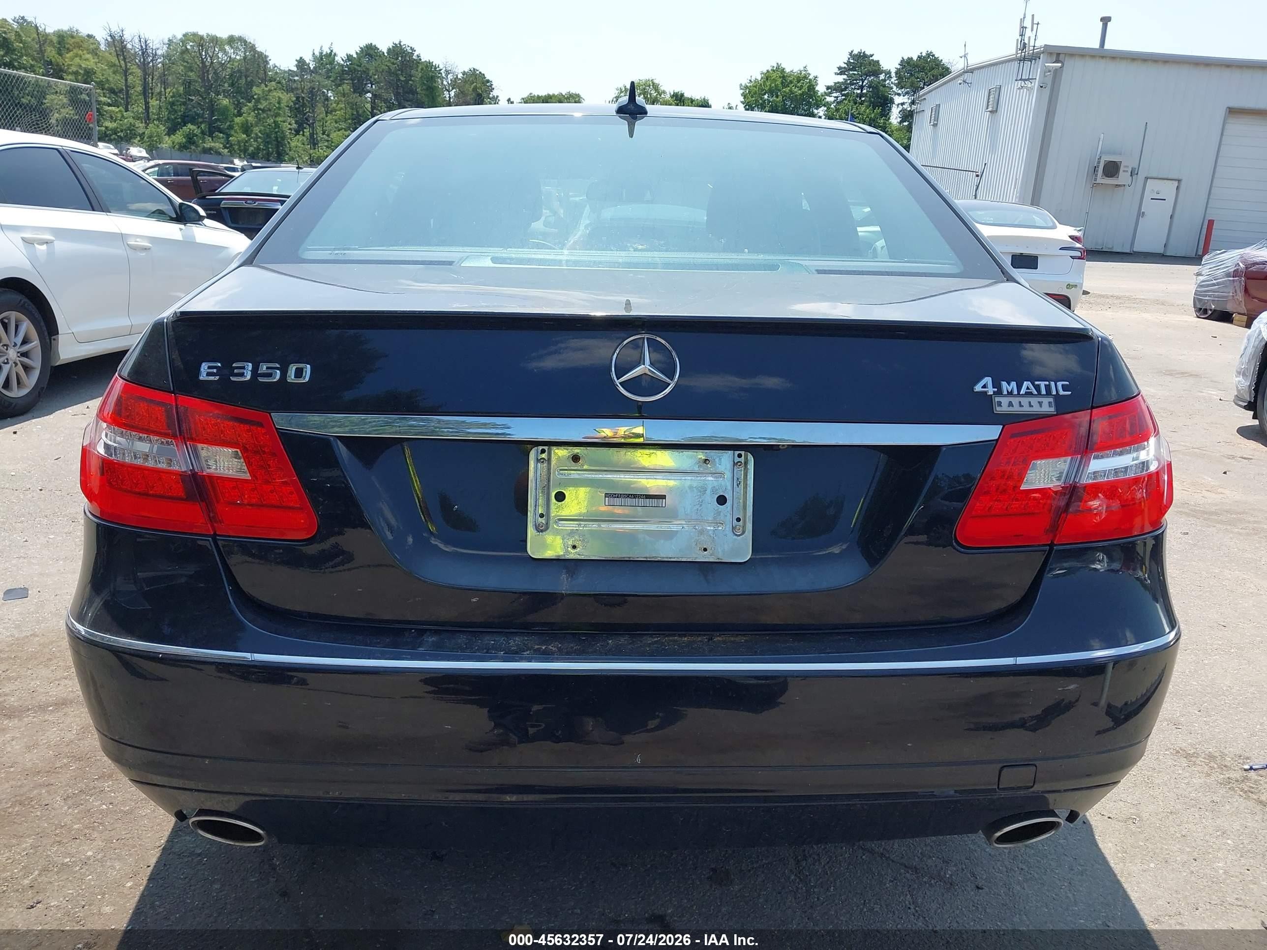 2012 Mercedes-benz E 350 4matic Black vin: WDDHF8JB5CA612246