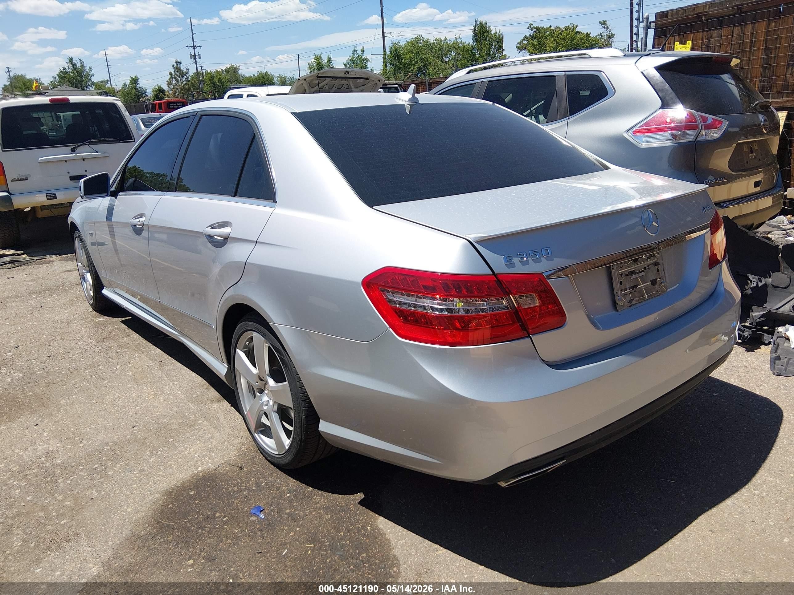 2012 Mercedes-benz E 350 4matic Silver vin: WDDHF8JB5CA621710