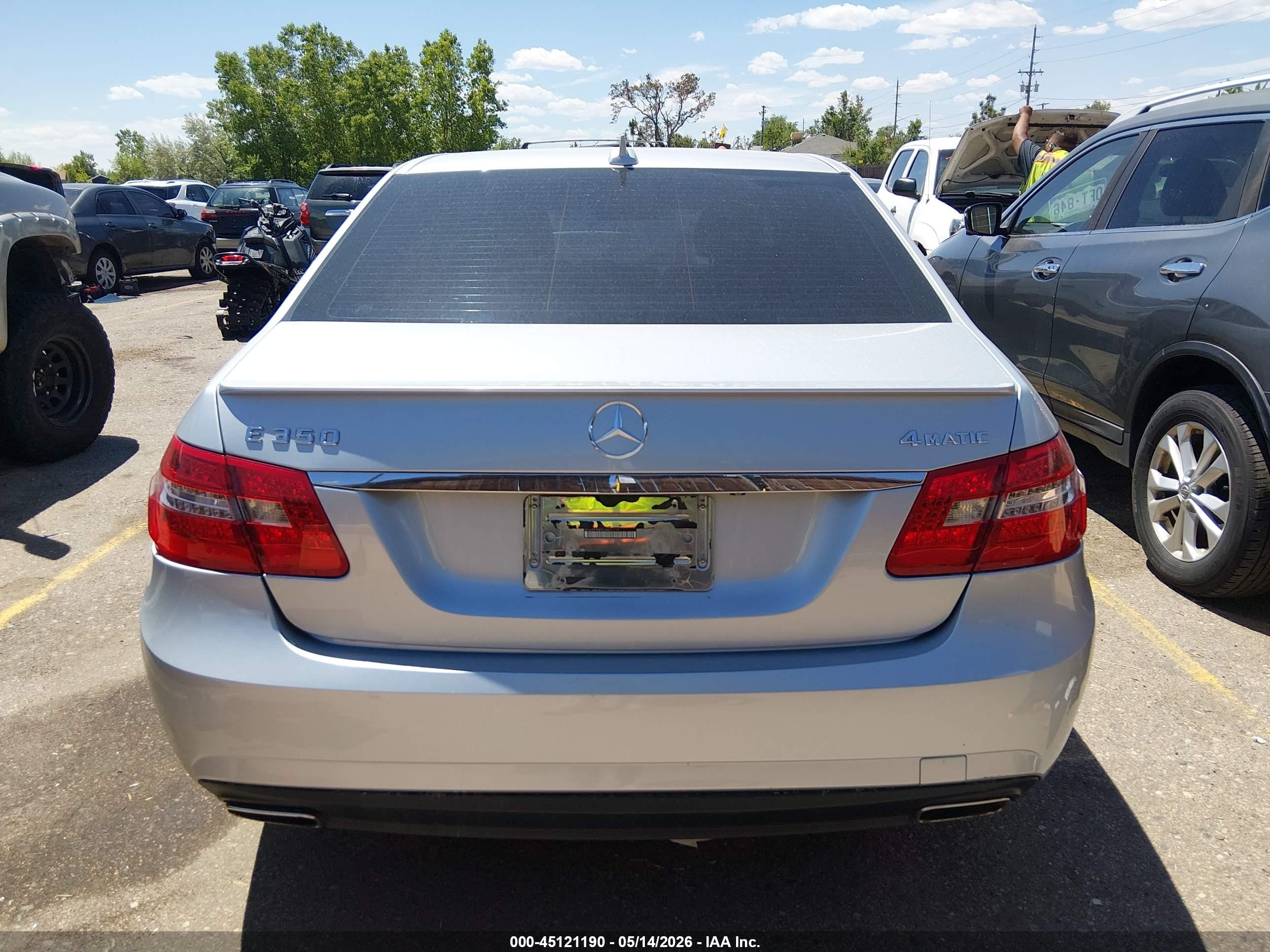 2012 Mercedes-benz E 350 4matic Silver vin: WDDHF8JB5CA621710