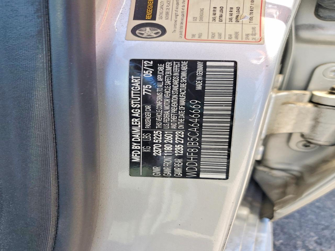 2012 Mercedes-benz E 350 4matic Silver vin: WDDHF8JB5CA646669