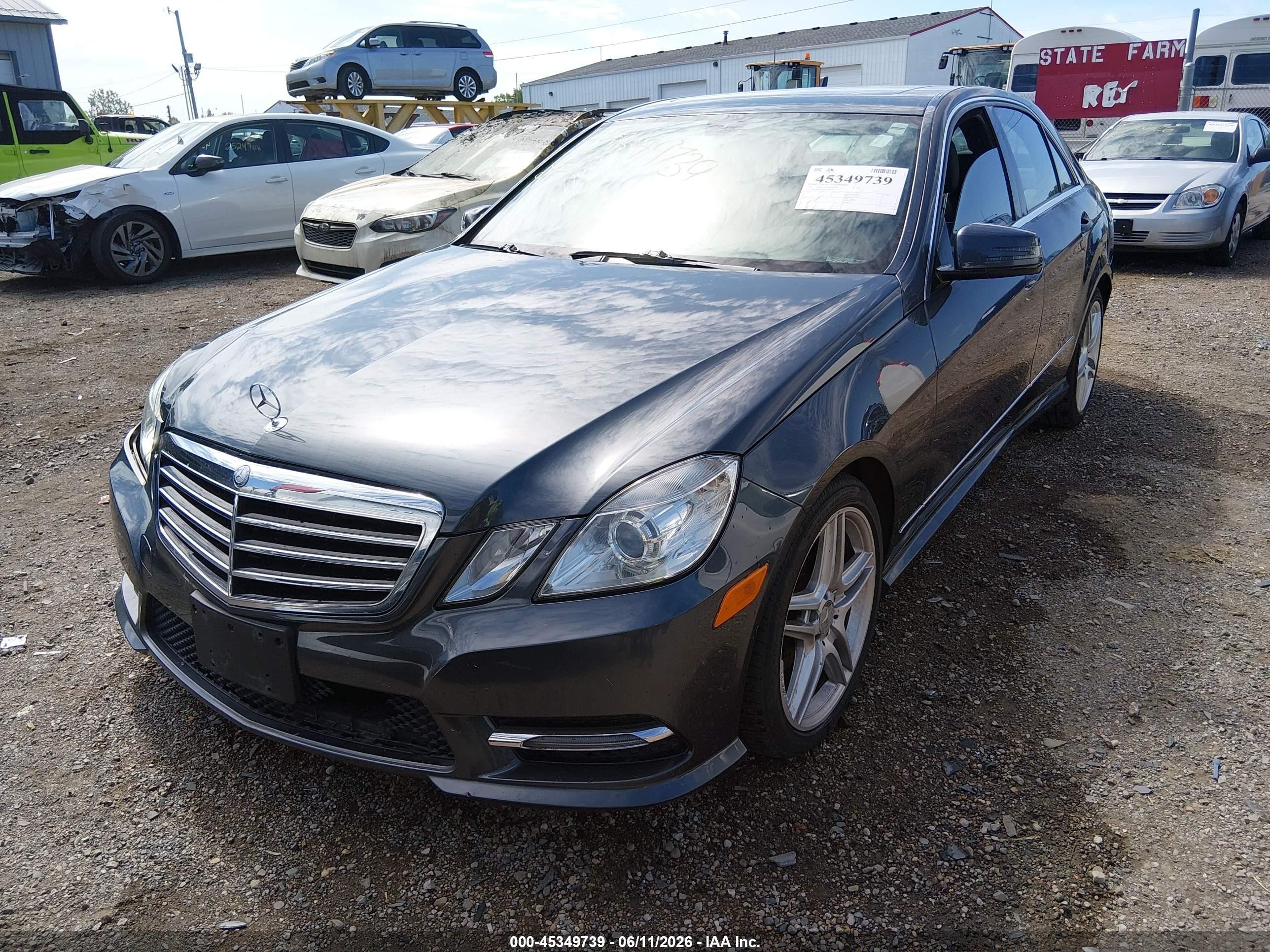 2013 Mercedes-benz E 350 4matic Gray vin: WDDHF8JB5DA708329