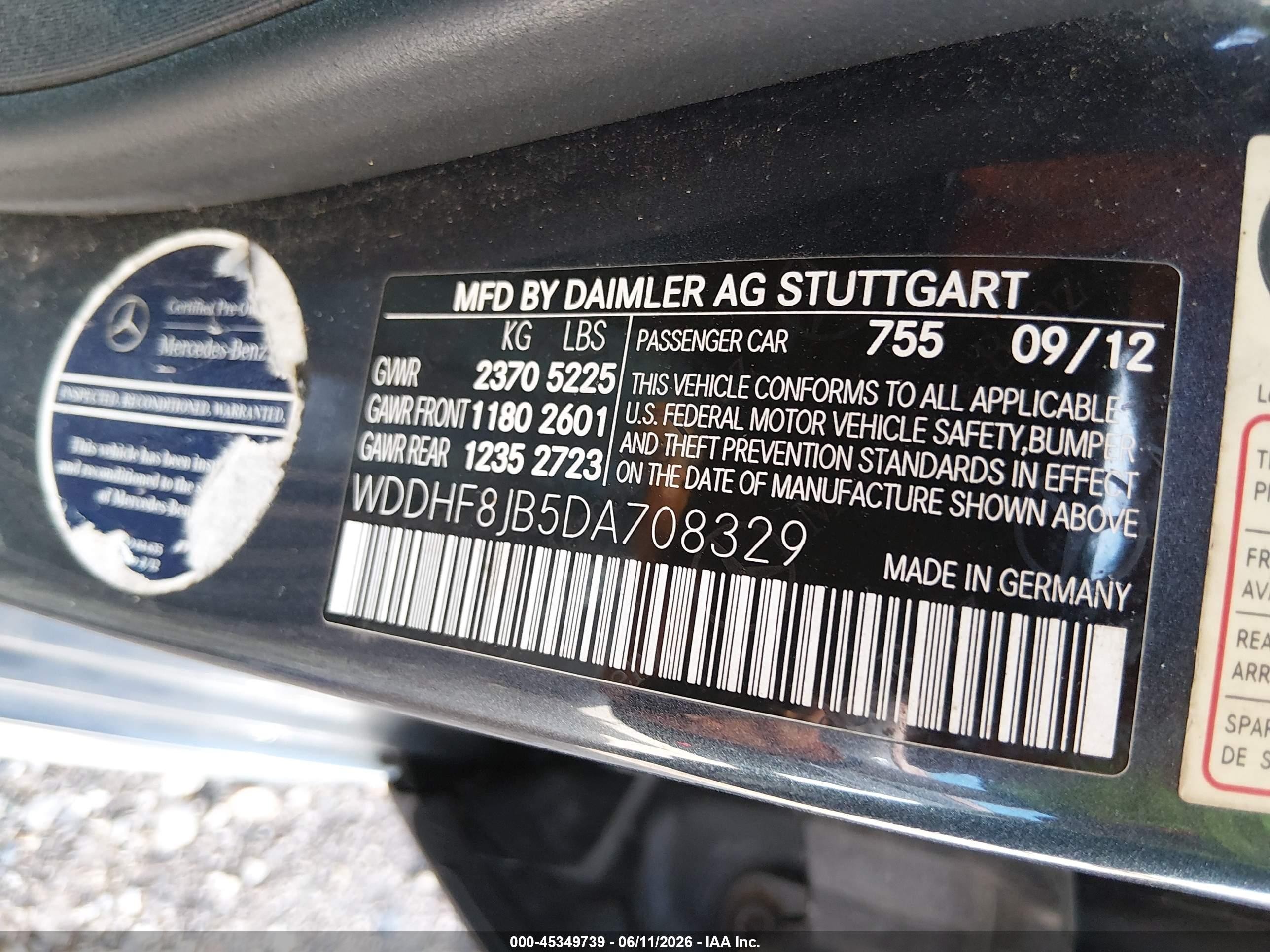 2013 Mercedes-benz E 350 4matic Gray vin: WDDHF8JB5DA708329