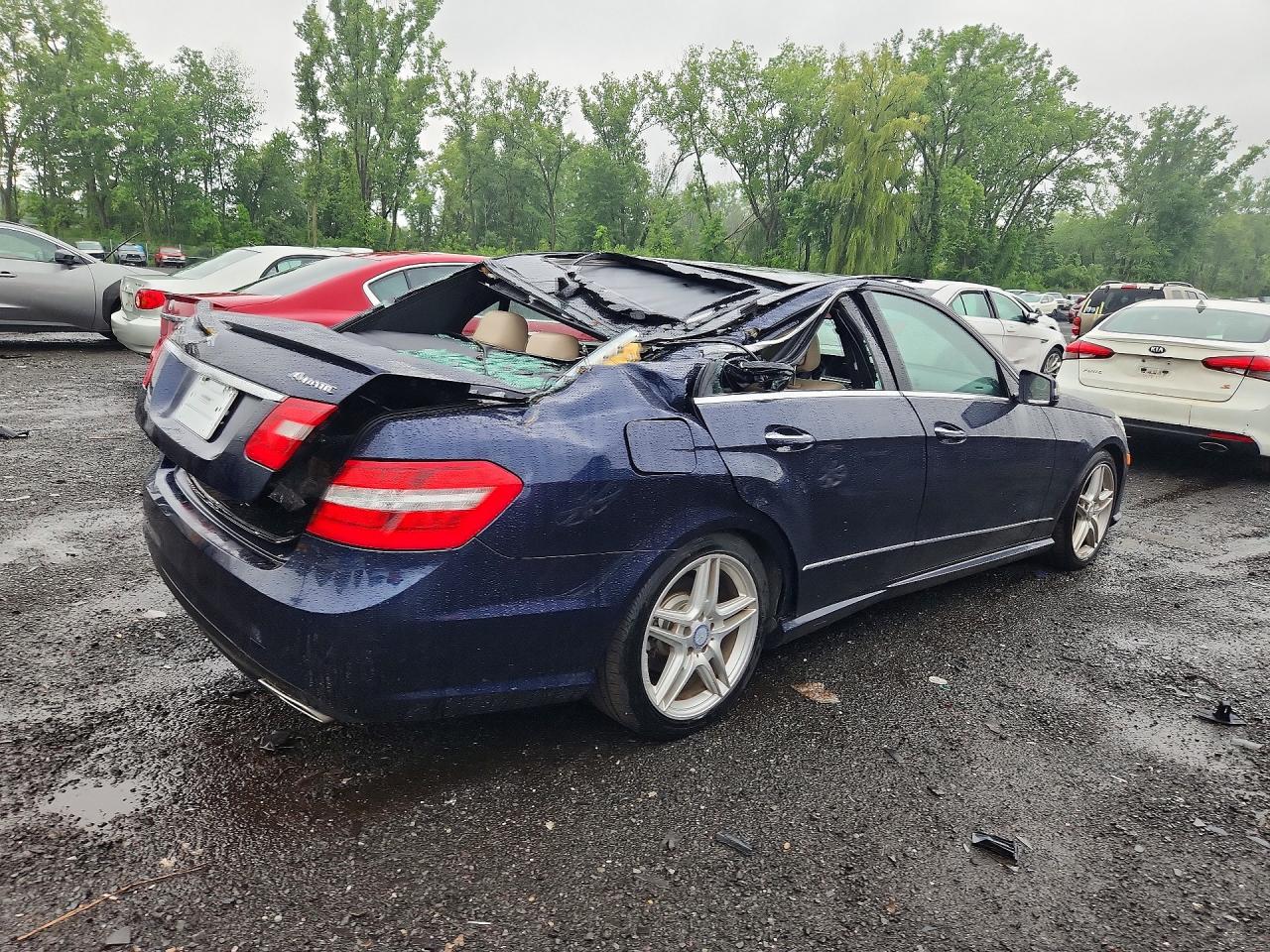 2013 Mercedes-benz E 350 4matic Blue vin: WDDHF8JB5DA723915