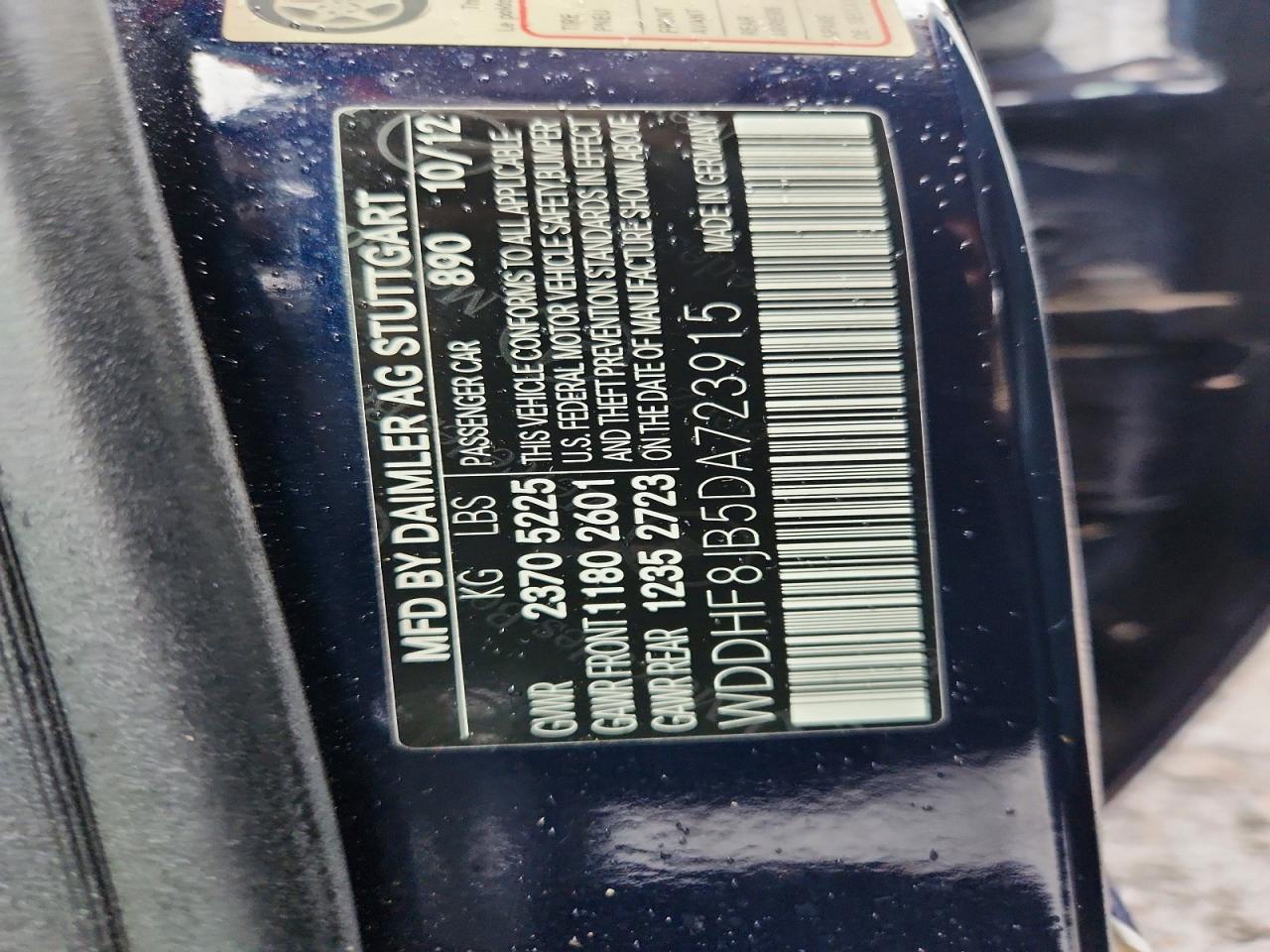 2013 Mercedes-benz E 350 4matic Blue vin: WDDHF8JB5DA723915