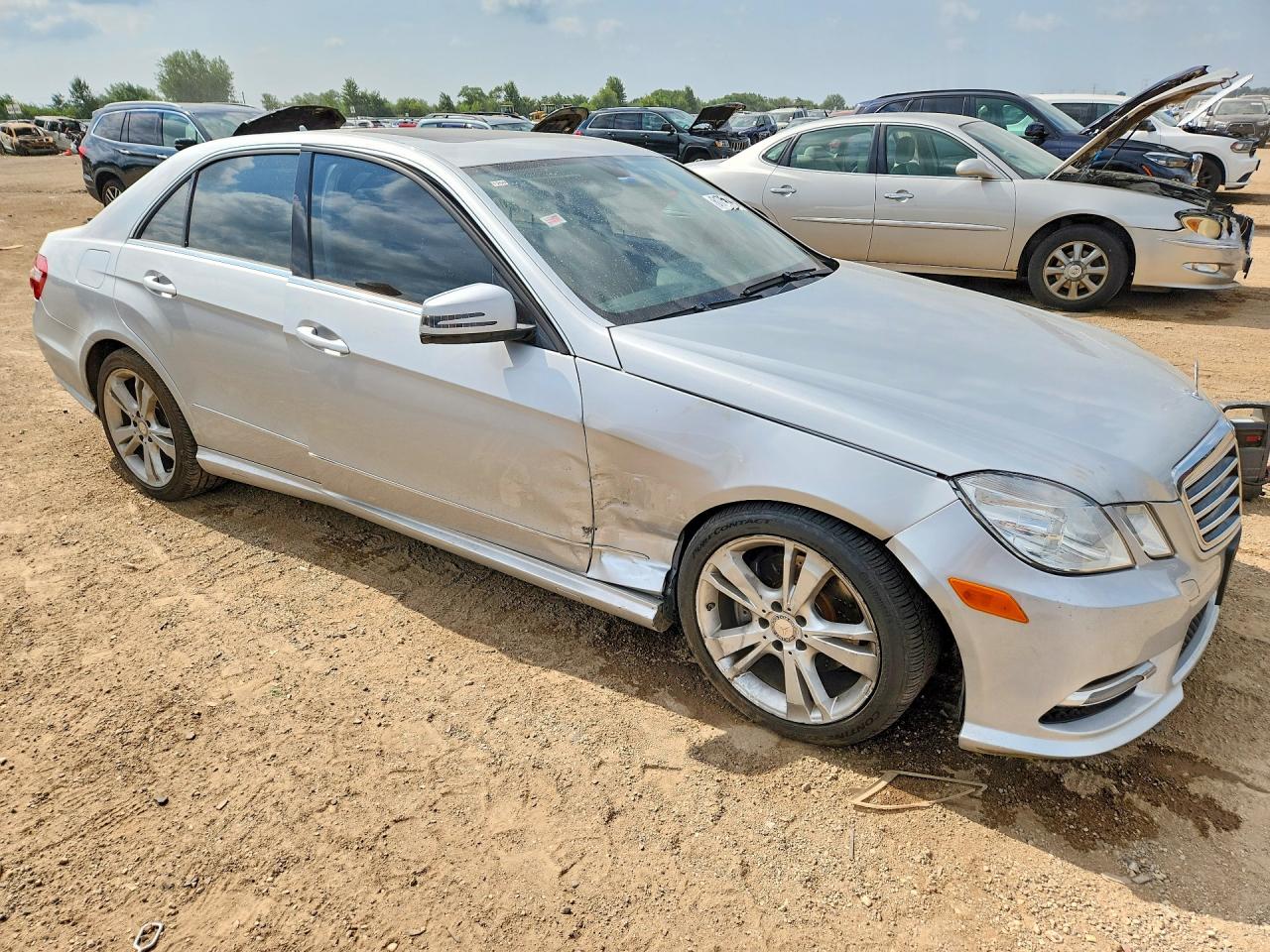 2013 Mercedes-benz E 350 4matic Silver vin: WDDHF8JB5DA725969