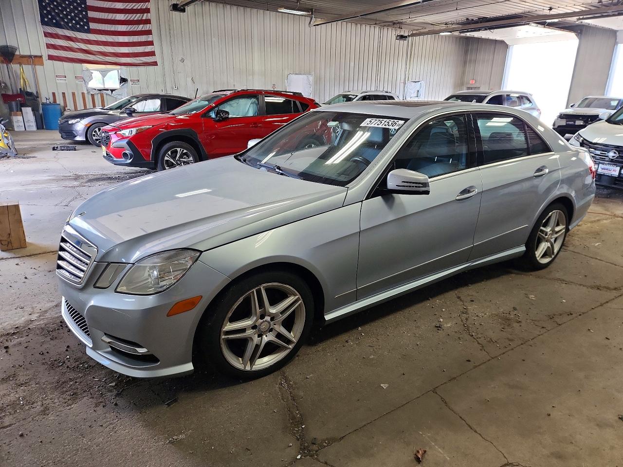 2013 Mercedes-benz E 350 4matic Silver vin: WDDHF8JB5DA753402