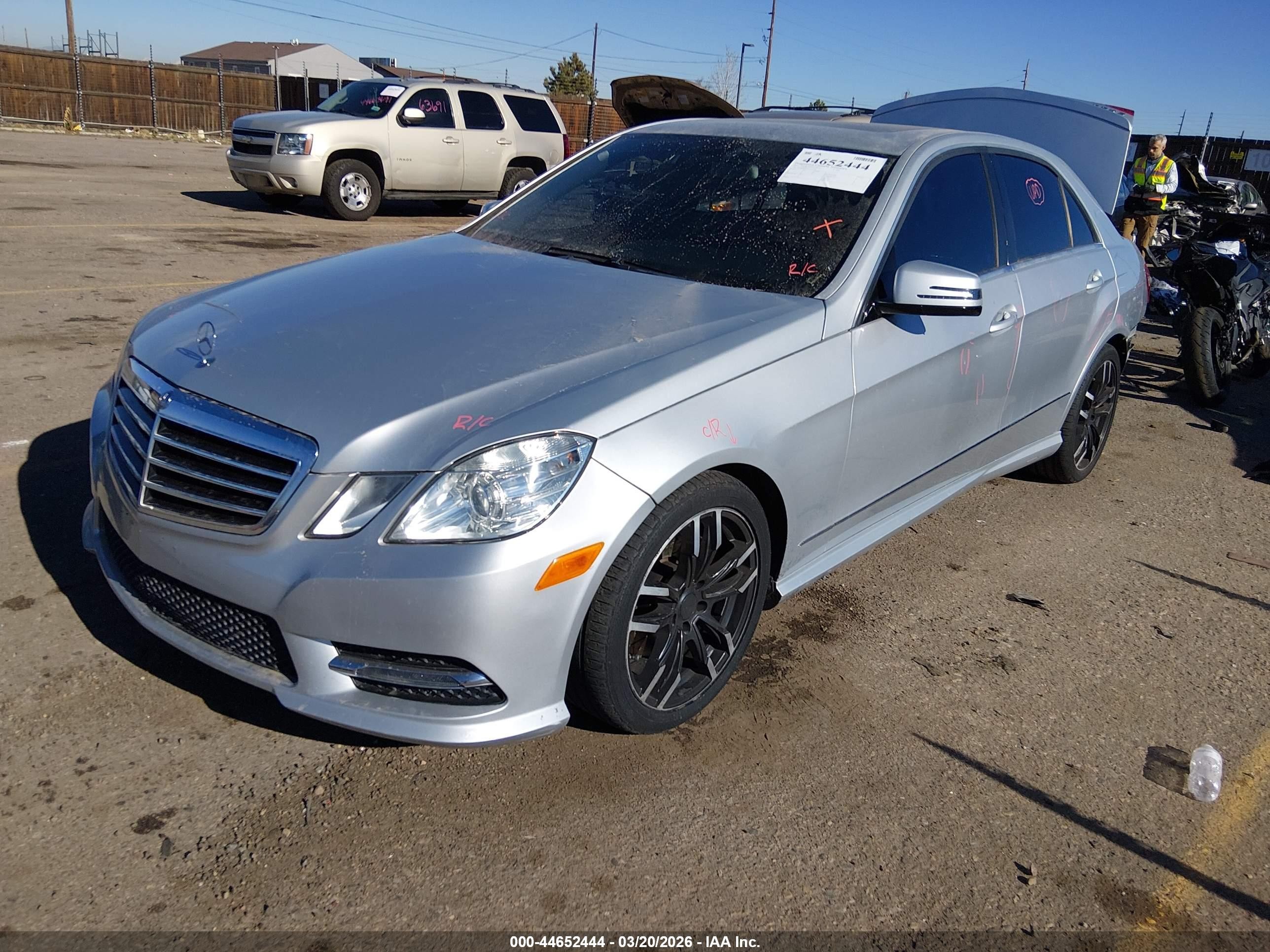 2013 Mercedes-benz E 350 4matic Silver vin: WDDHF8JB5DA766778