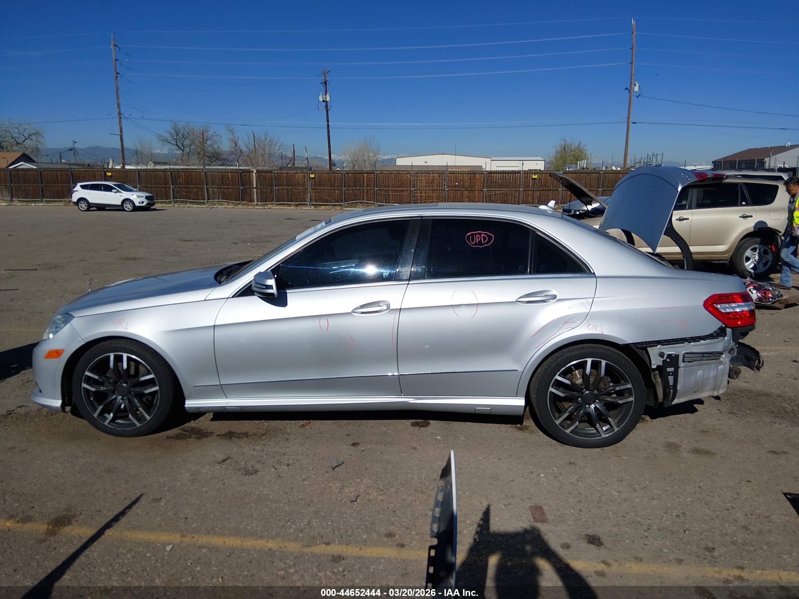 2013 Mercedes-benz E 350 4matic Silver vin: WDDHF8JB5DA766778