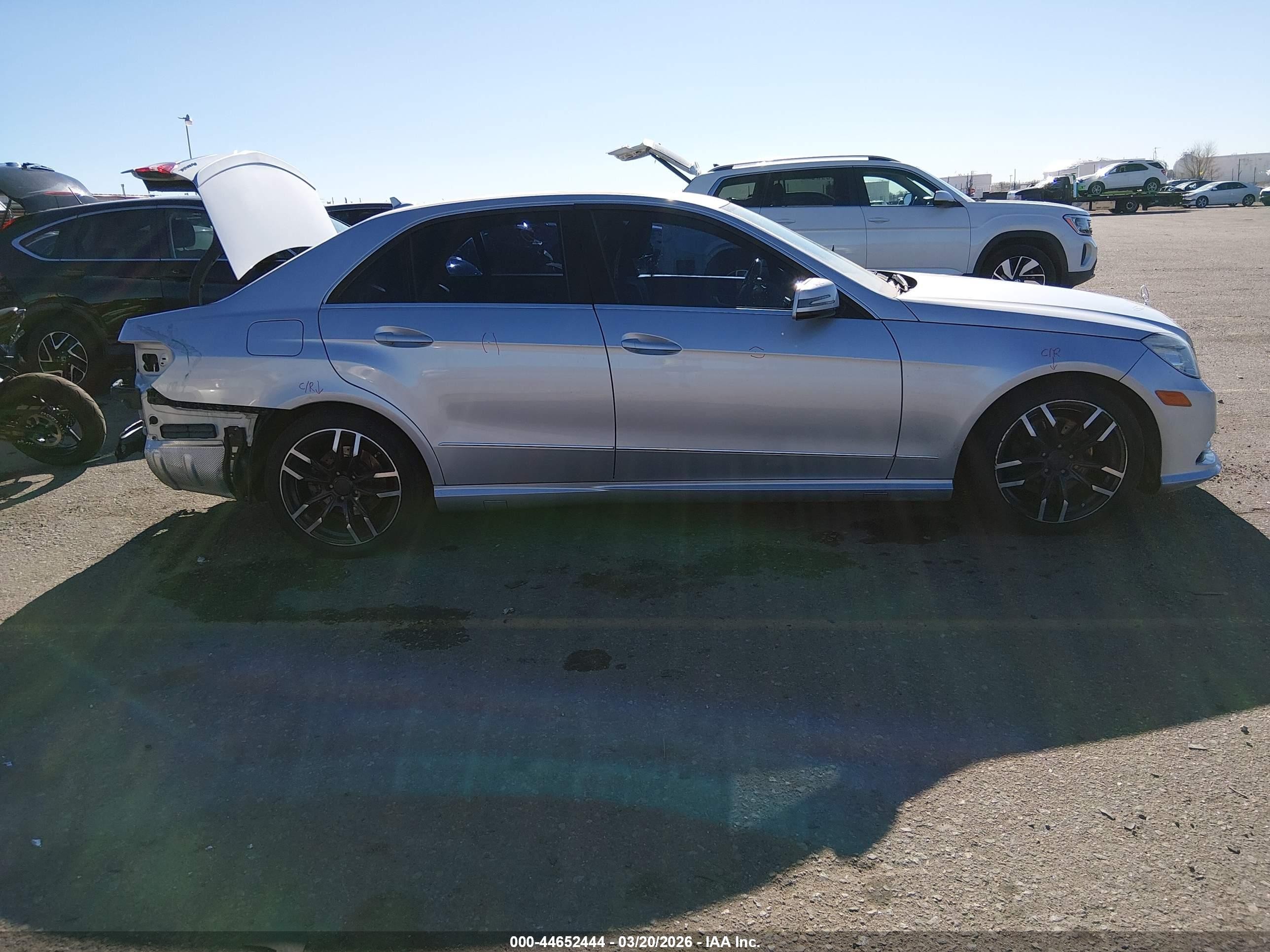 2013 Mercedes-benz E 350 4matic Silver vin: WDDHF8JB5DA766778