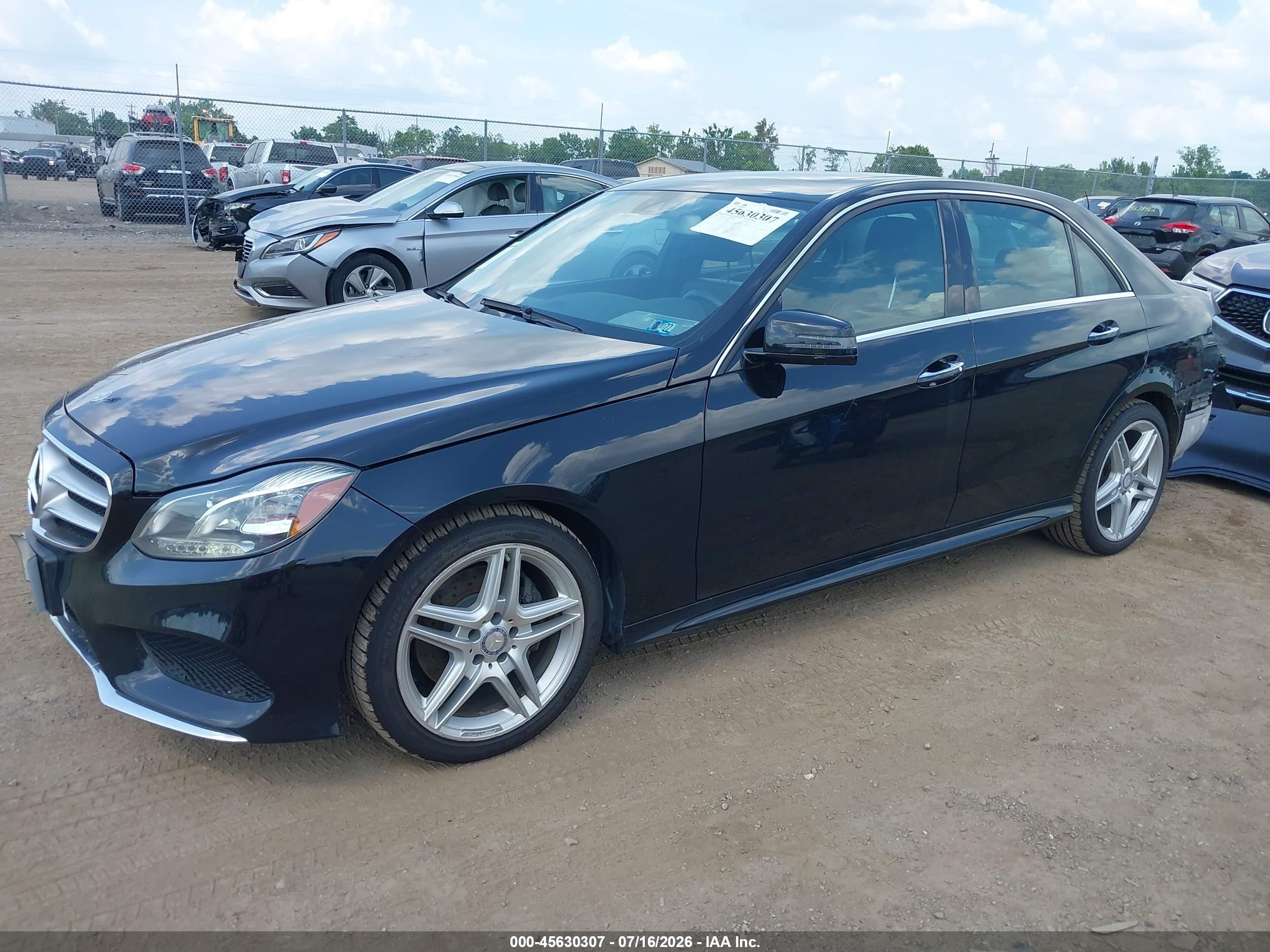2014 Mercedes-benz E 350 4matic Black vin: WDDHF8JB5EA874447