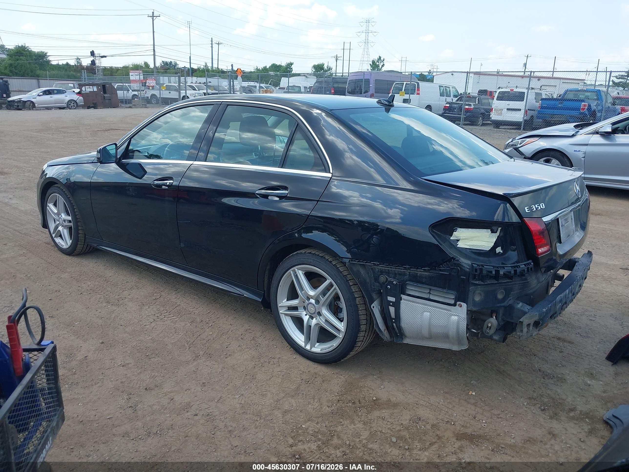 2014 Mercedes-benz E 350 4matic Black vin: WDDHF8JB5EA874447