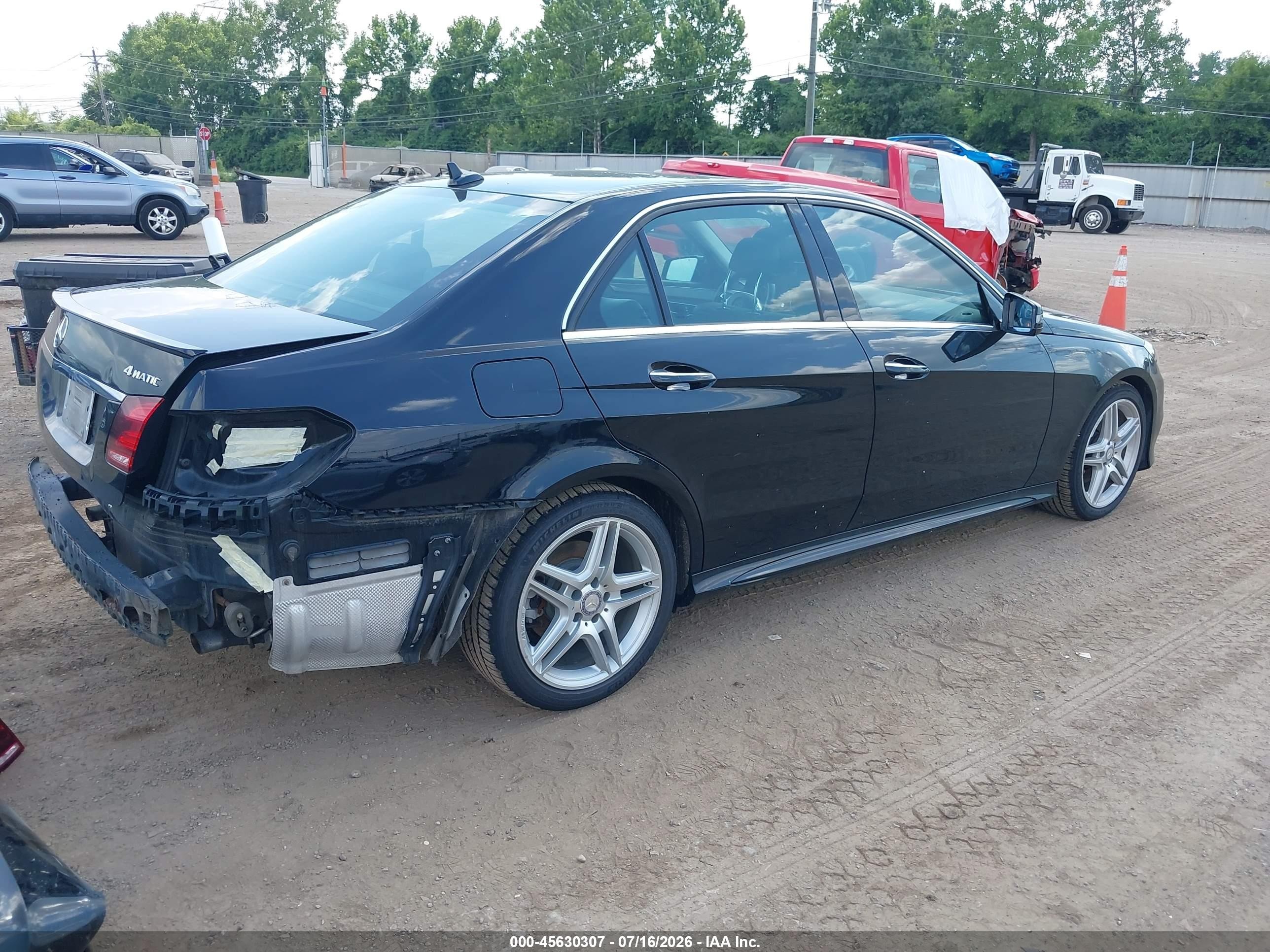 2014 Mercedes-benz E 350 4matic Black vin: WDDHF8JB5EA874447