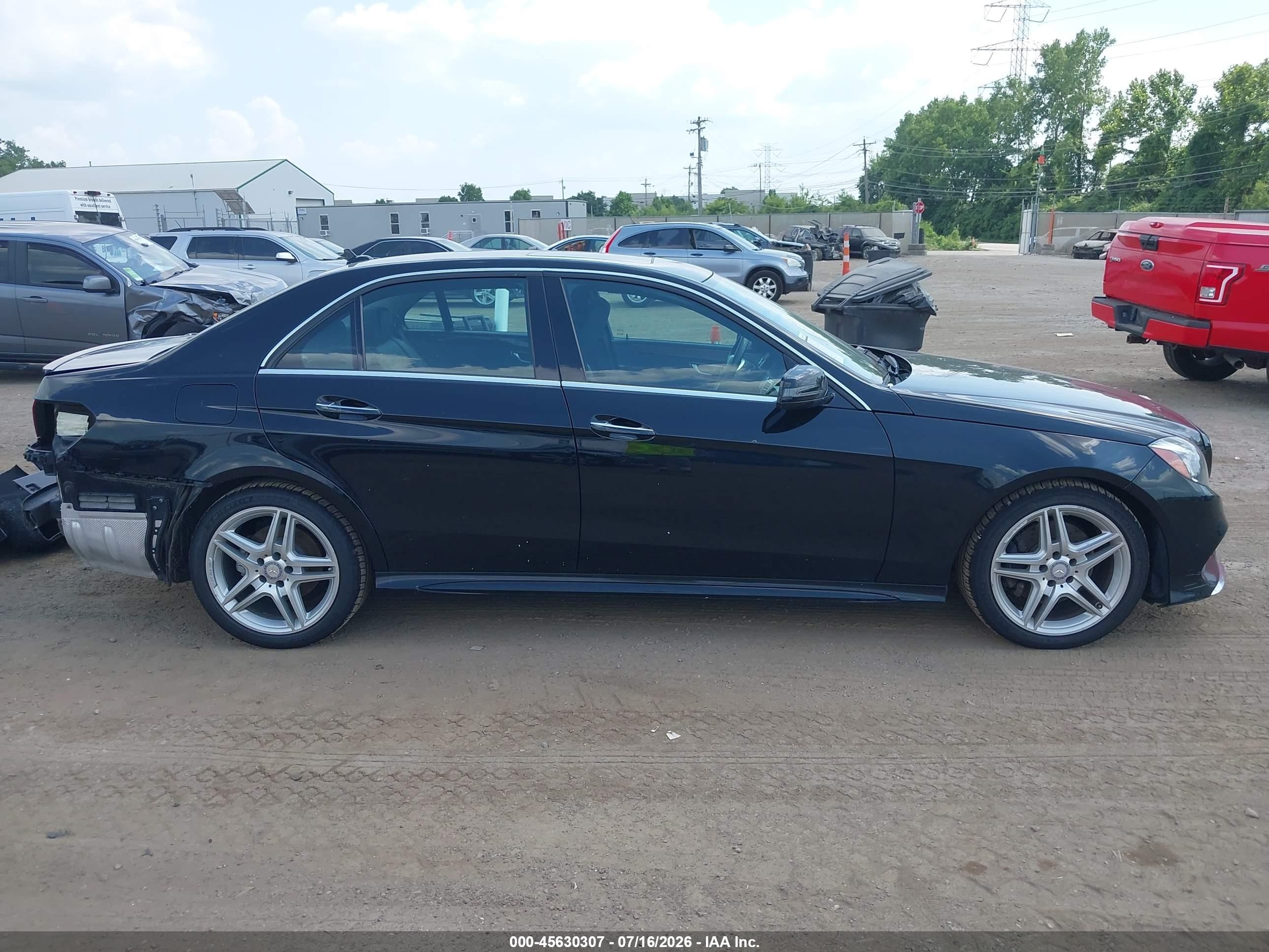 2014 Mercedes-benz E 350 4matic Black vin: WDDHF8JB5EA874447