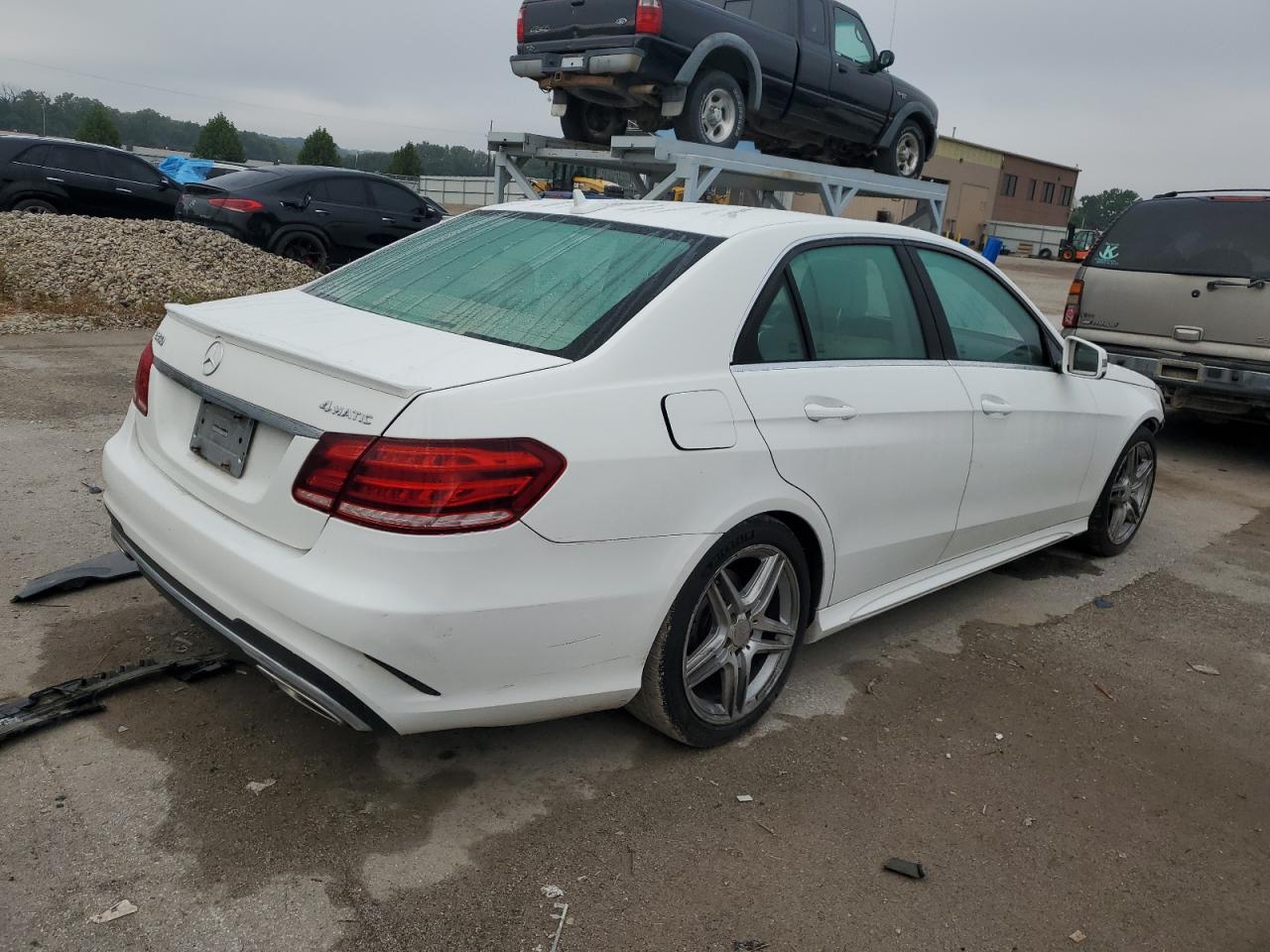 2014 Mercedes-benz E 350 4matic White vin: WDDHF8JB5EA886100