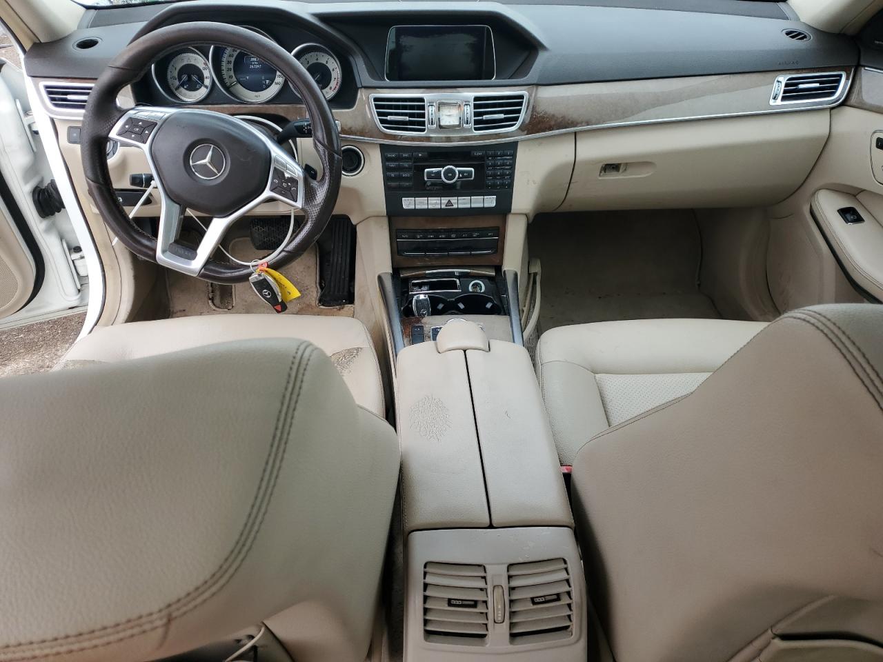 2014 Mercedes-benz E 350 4matic White vin: WDDHF8JB5EA886100