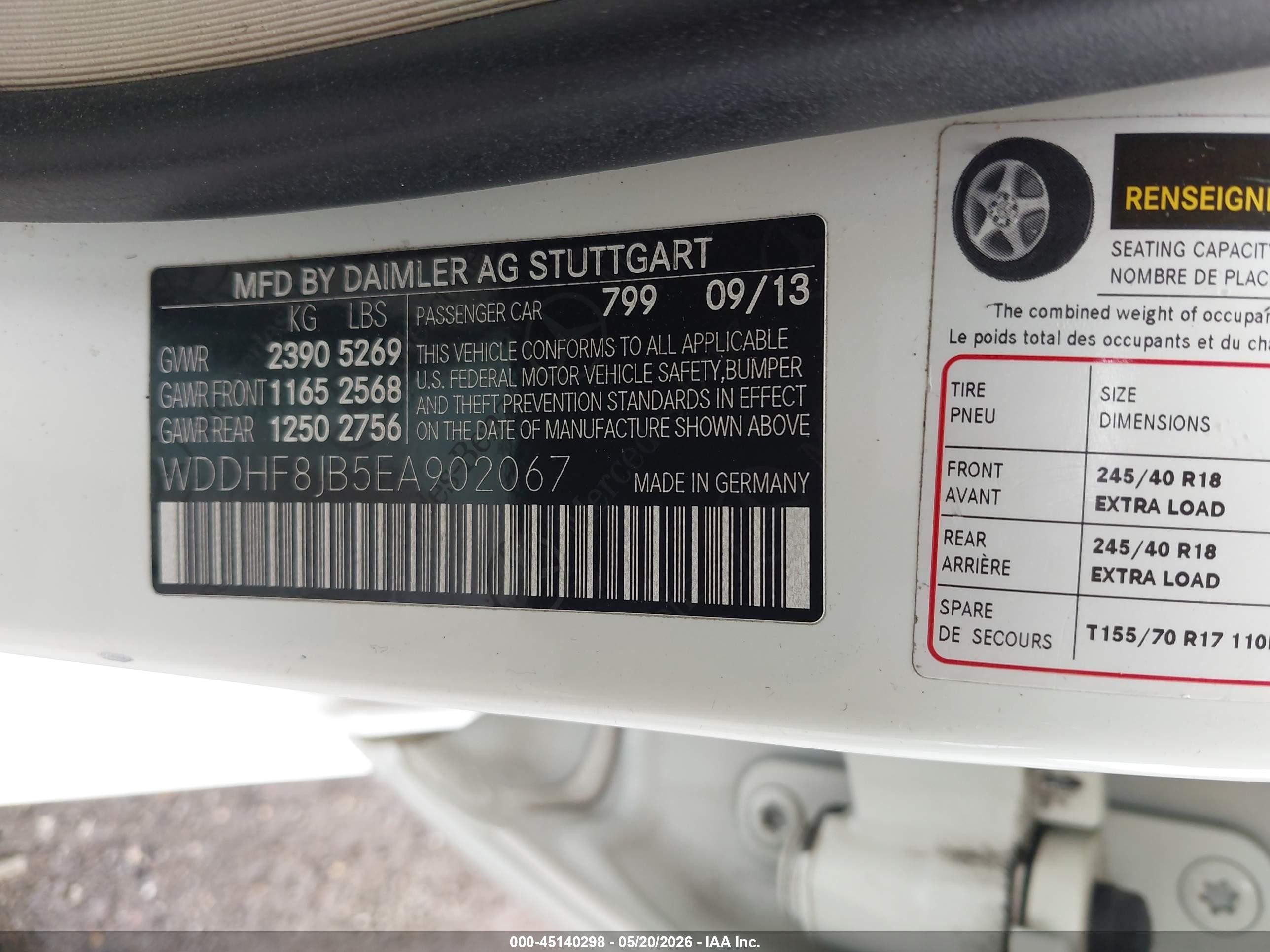 2014 Mercedes-benz E 350 4matic Белый vin: WDDHF8JB5EA902067