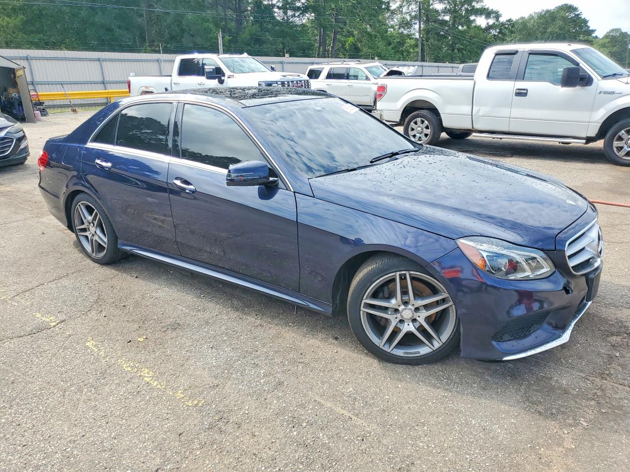 2014 Mercedes-benz E 350 4matic Blue vin: WDDHF8JB5EA992756
