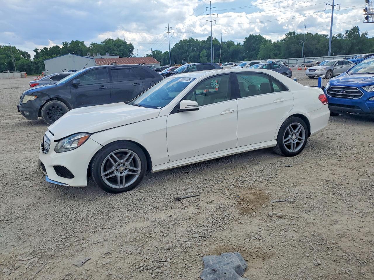 2014 Mercedes-benz E 350 4matic White vin: WDDHF8JB5EB067324