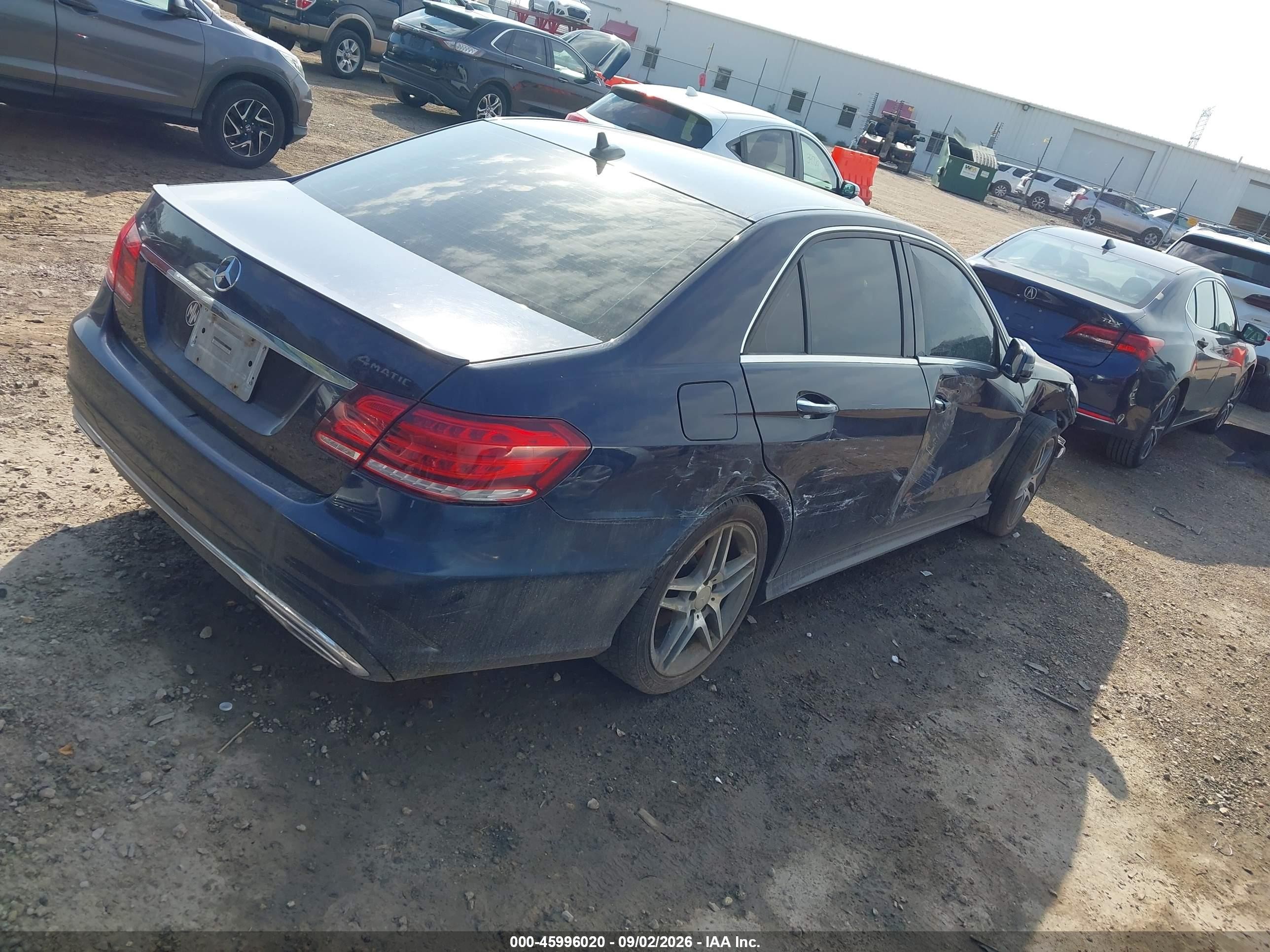 2015 Mercedes-benz E 350 4matic Blue vin: WDDHF8JB5FB092676