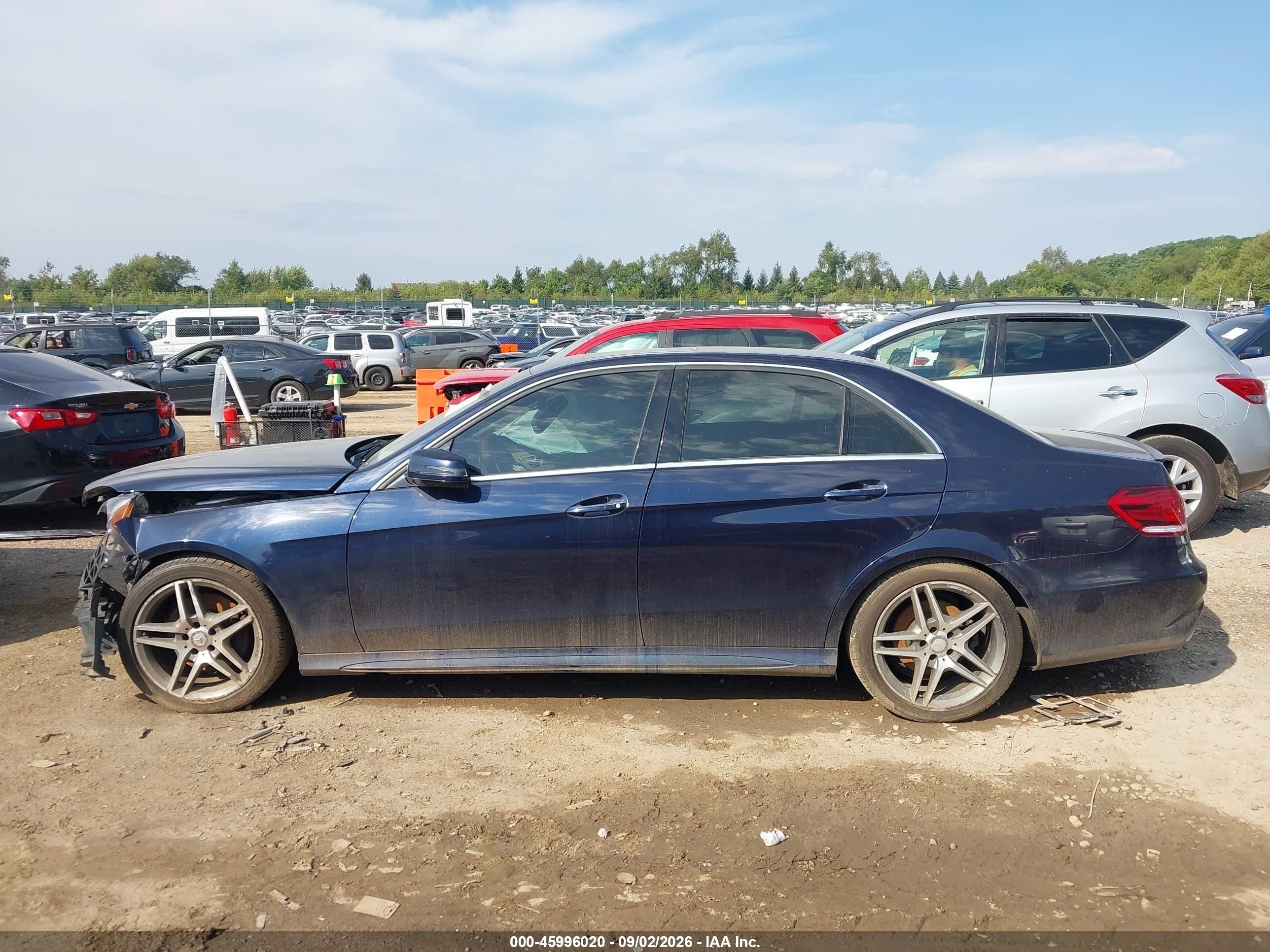 2015 Mercedes-benz E 350 4matic Blue vin: WDDHF8JB5FB092676