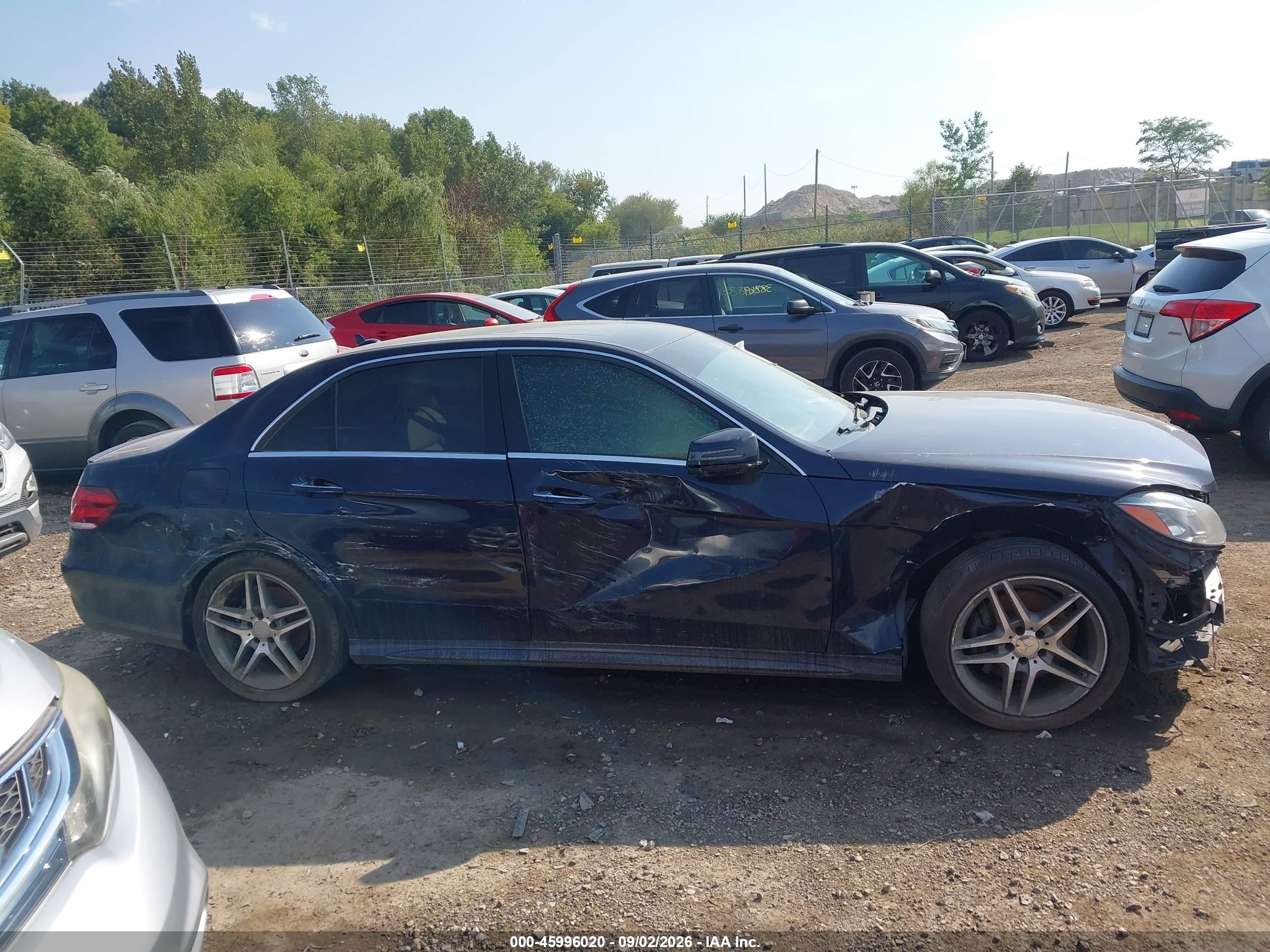 2015 Mercedes-benz E 350 4matic Blue vin: WDDHF8JB5FB092676