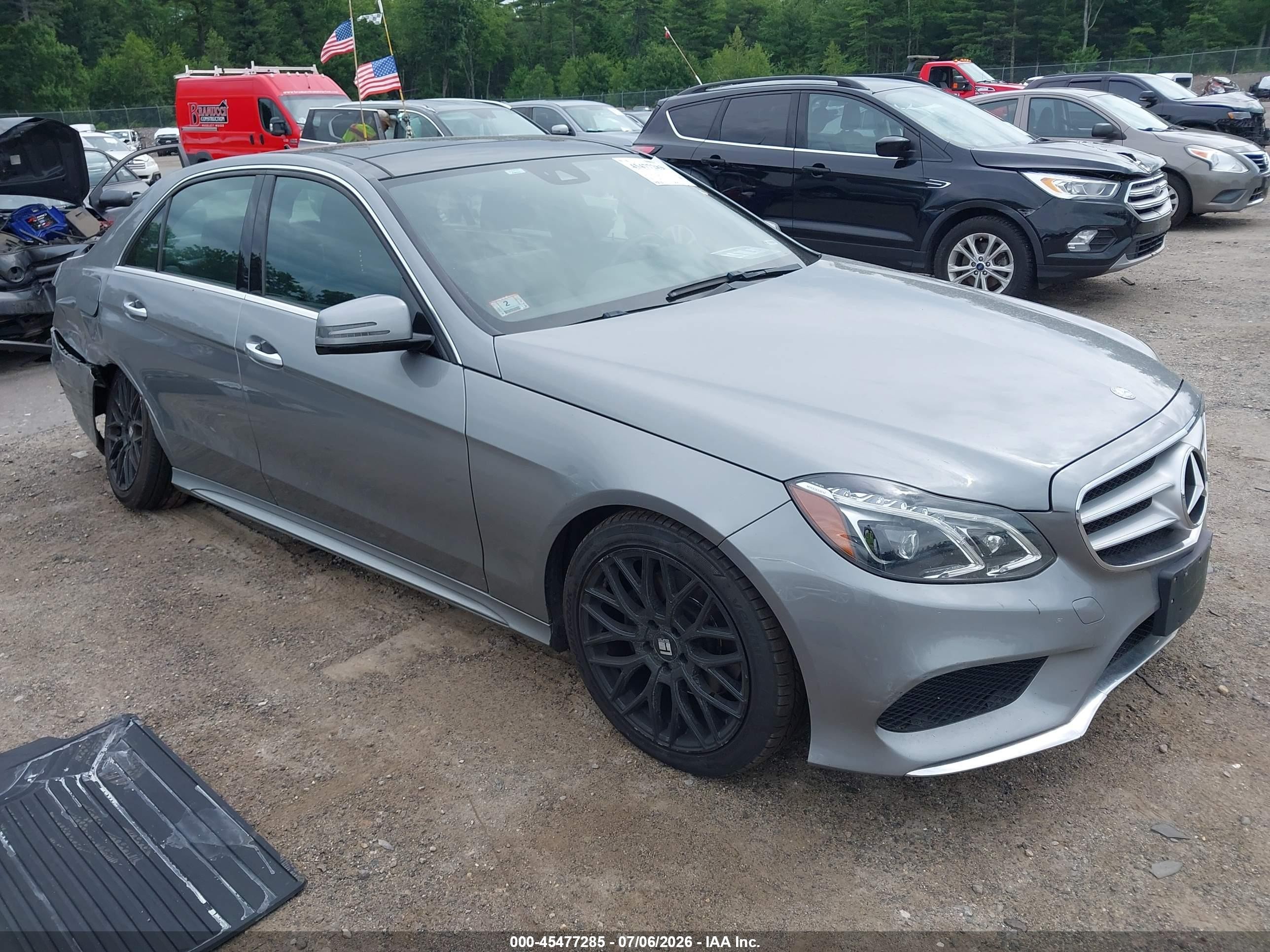 2015 Mercedes-benz E 350 4matic Silver vin: WDDHF8JB5FB103708