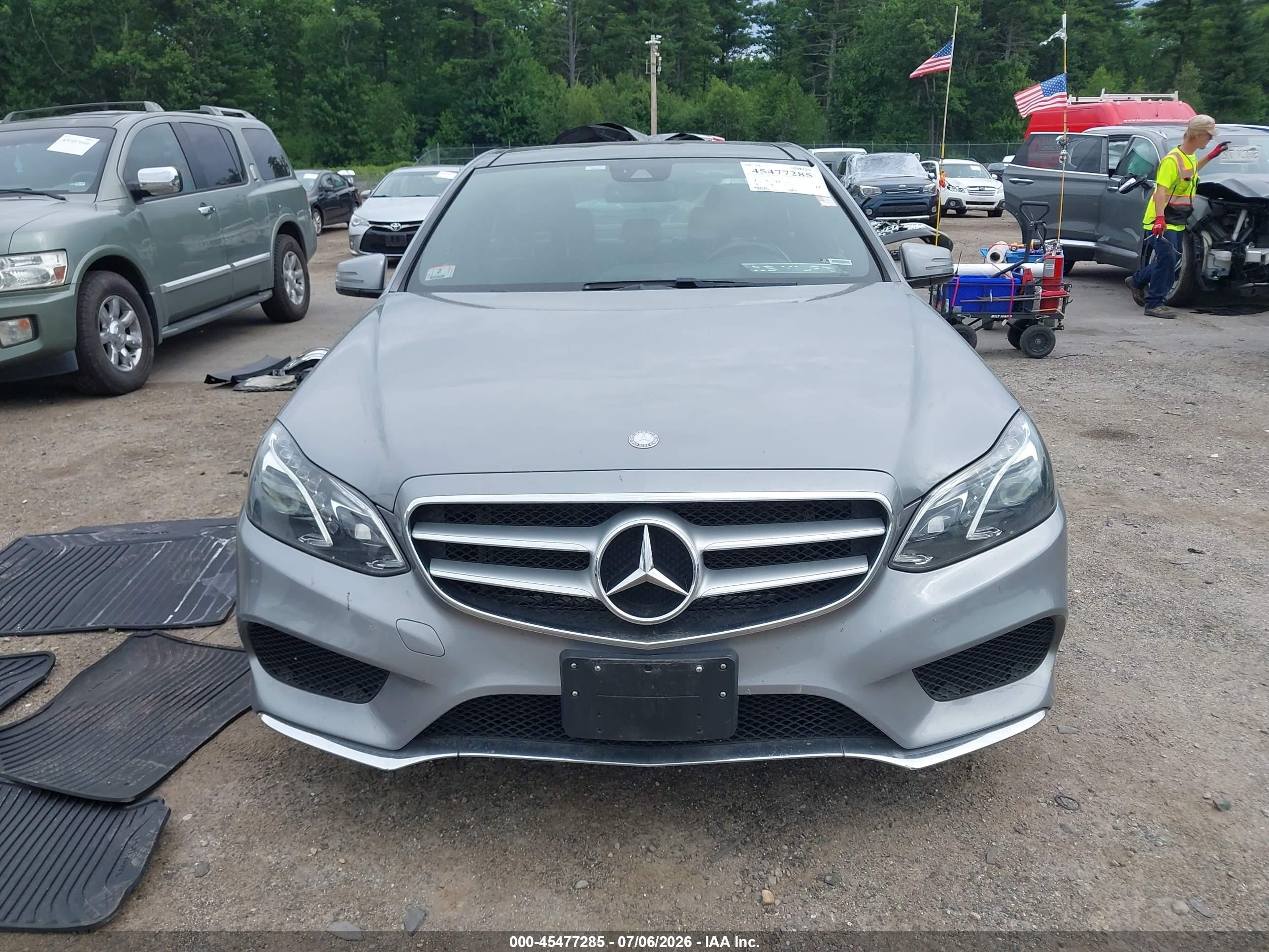 2015 Mercedes-benz E 350 4matic Серебряный vin: WDDHF8JB5FB103708