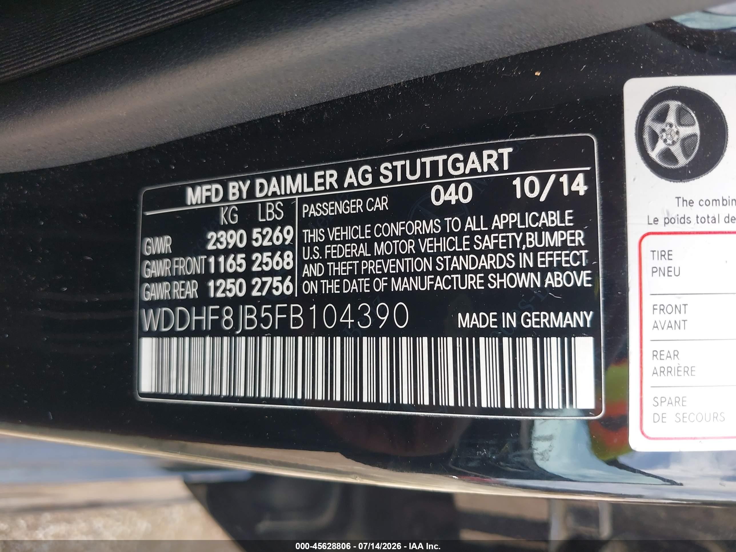 2015 Mercedes-benz E 350 4matic Черный vin: WDDHF8JB5FB104390