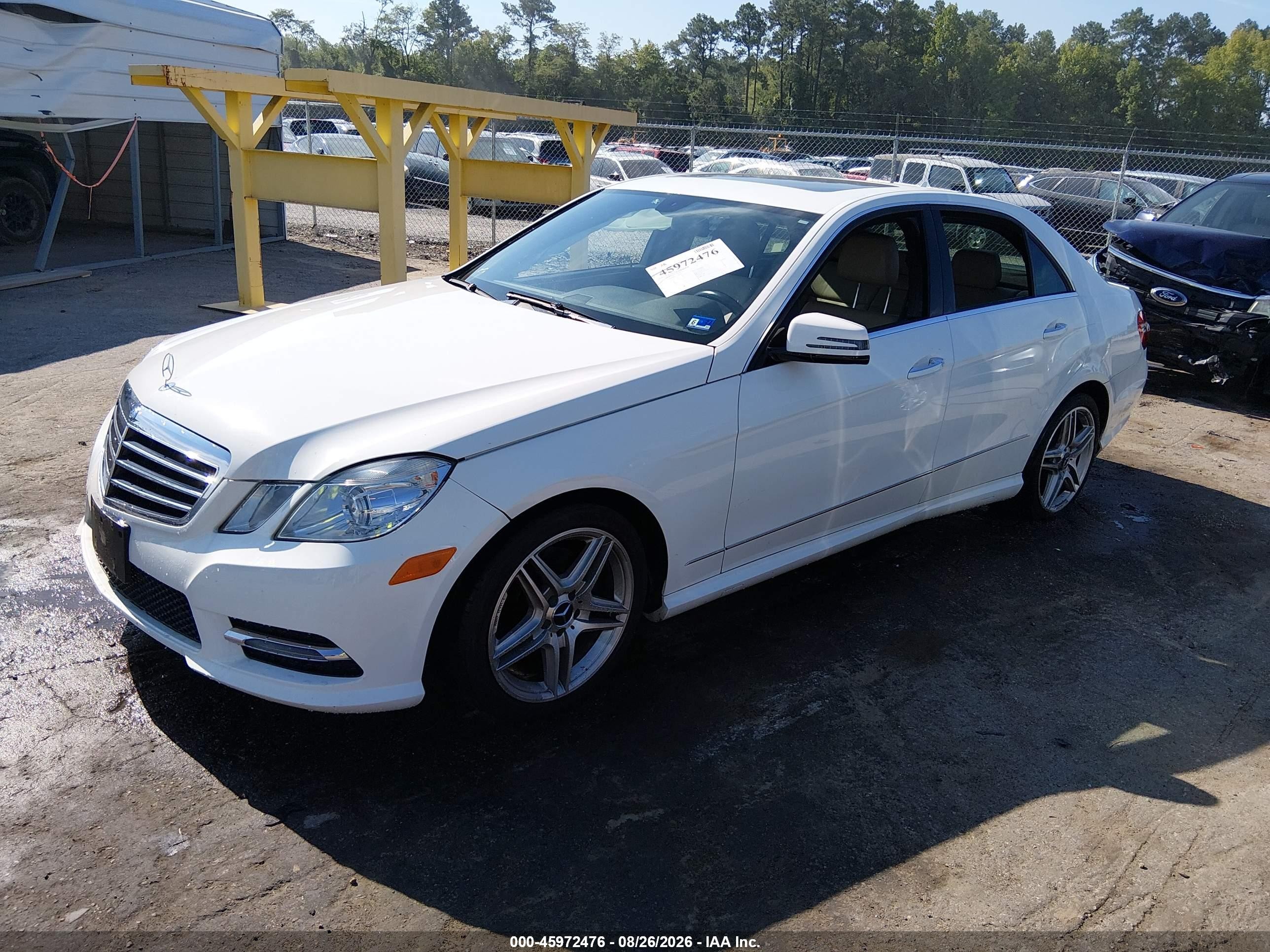 2013 Mercedes-benz E 350 4matic White vin: WDDHF8JB6DA768944