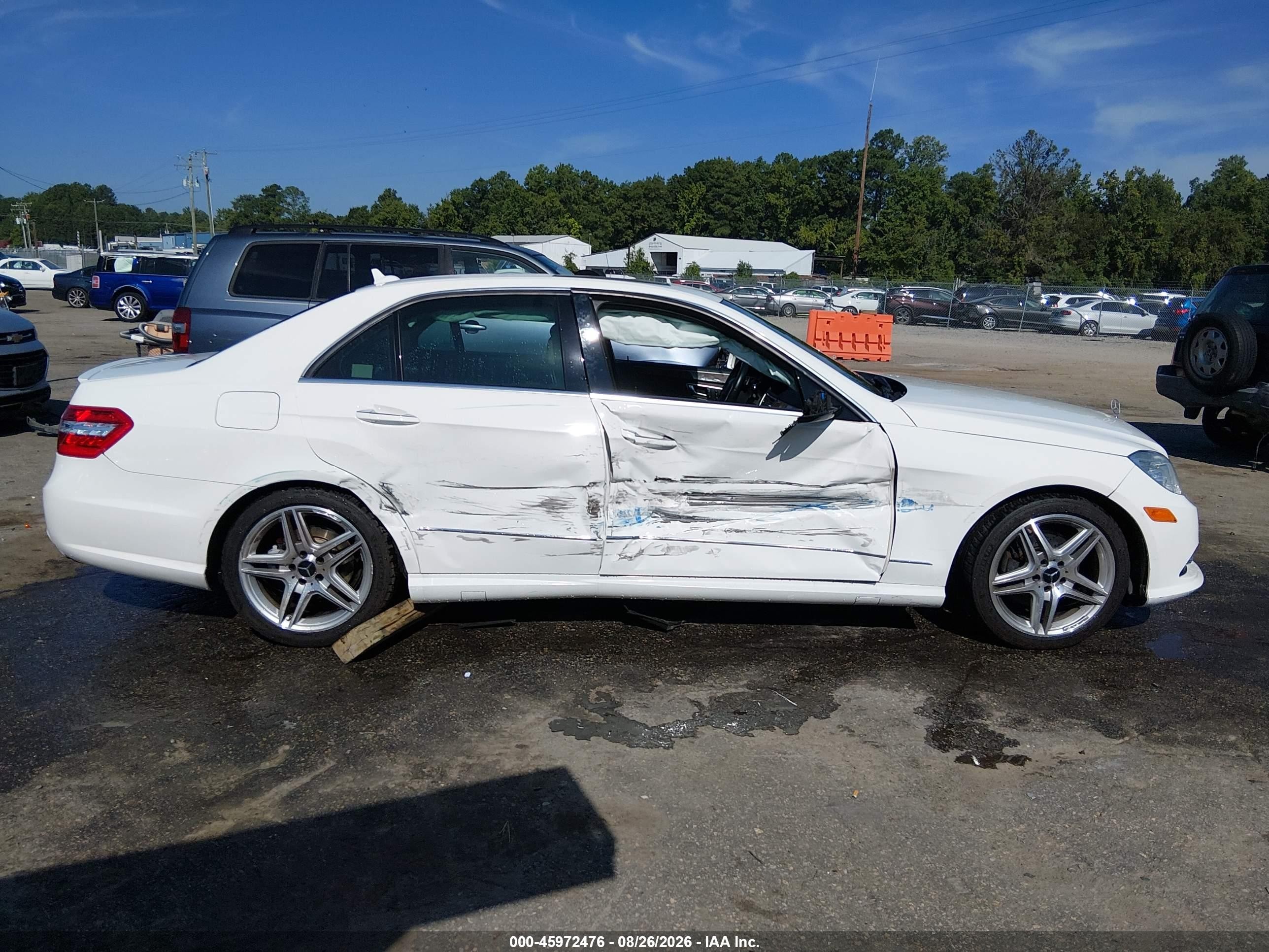 2013 Mercedes-benz E 350 4matic White vin: WDDHF8JB6DA768944