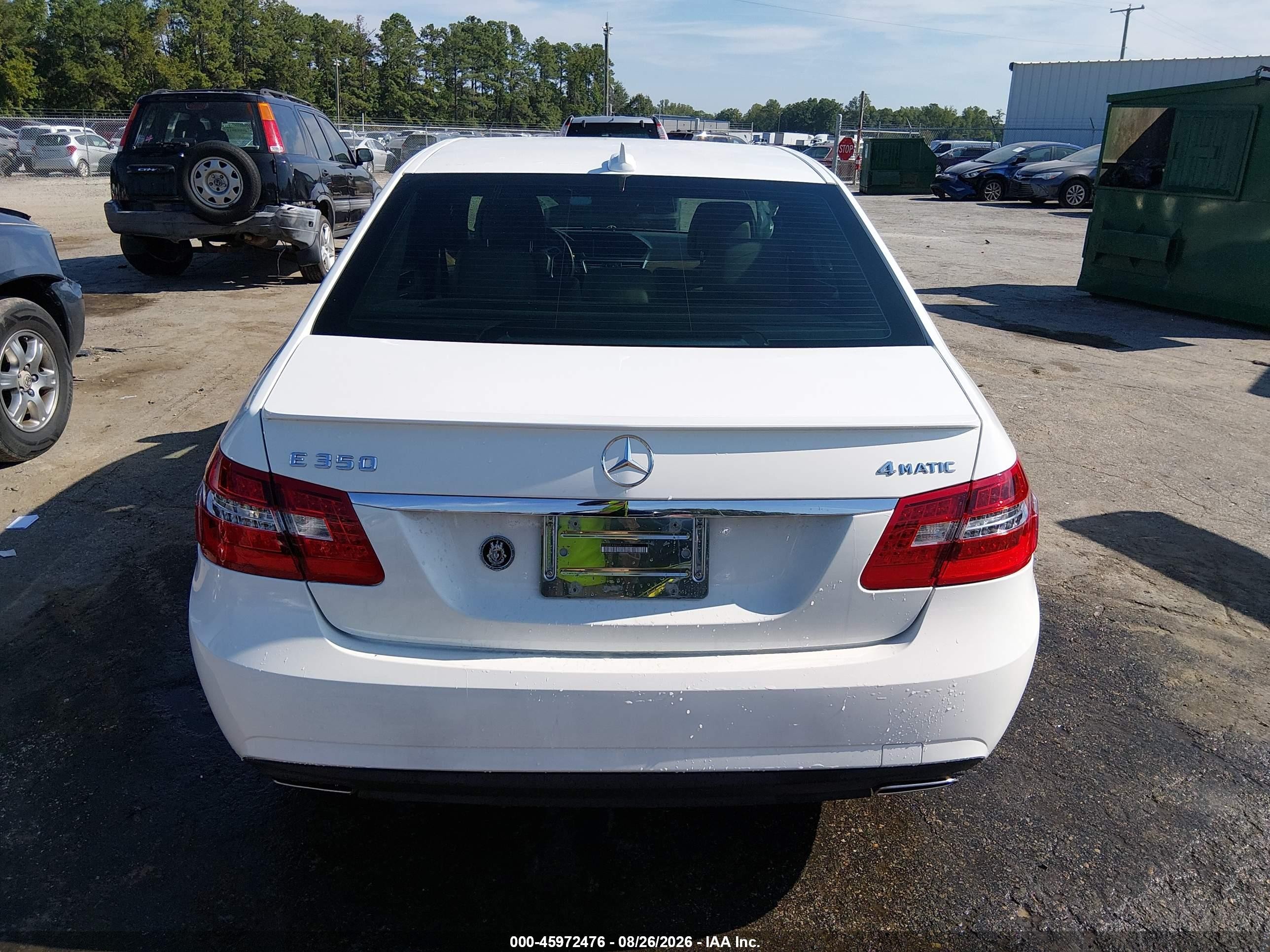 2013 Mercedes-benz E 350 4matic White vin: WDDHF8JB6DA768944