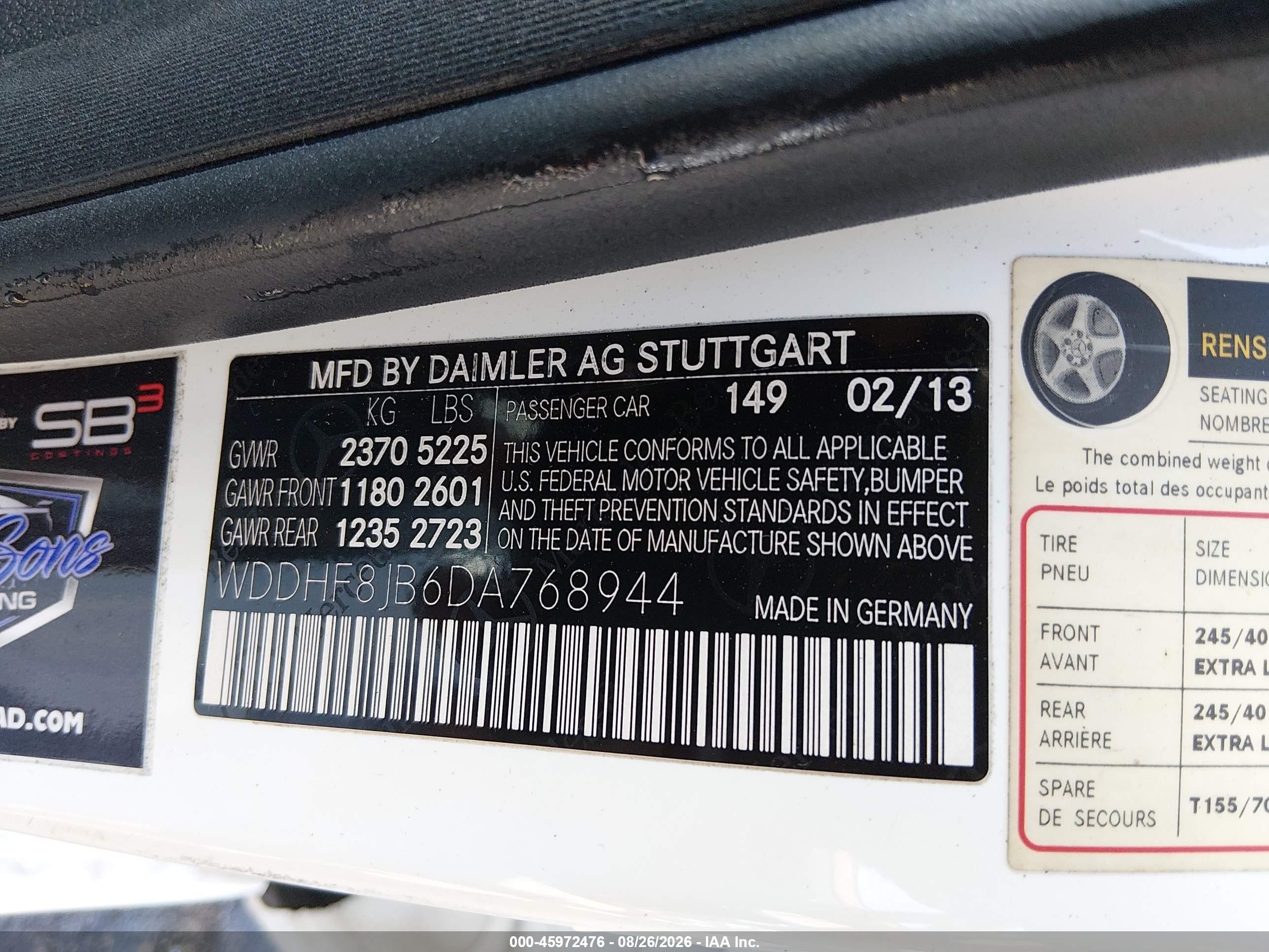2013 Mercedes-benz E 350 4matic White vin: WDDHF8JB6DA768944