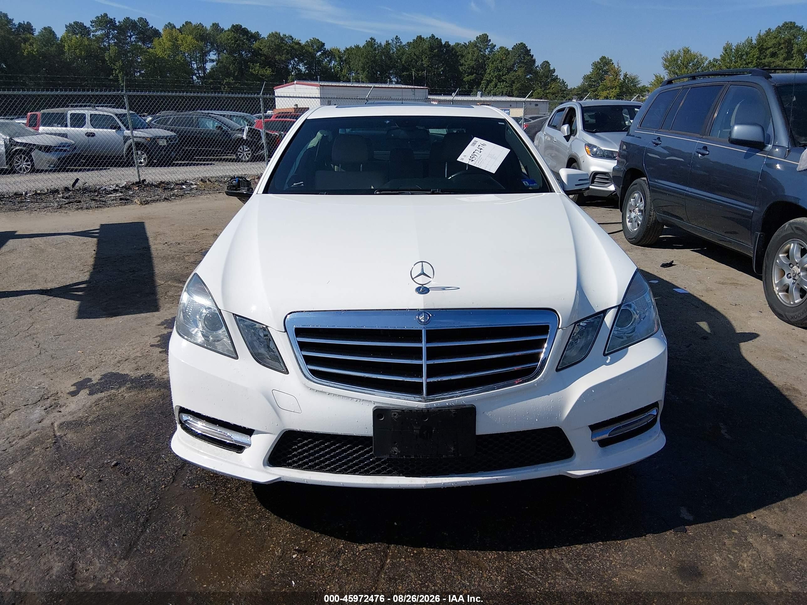 2013 Mercedes-benz E 350 4matic White vin: WDDHF8JB6DA768944