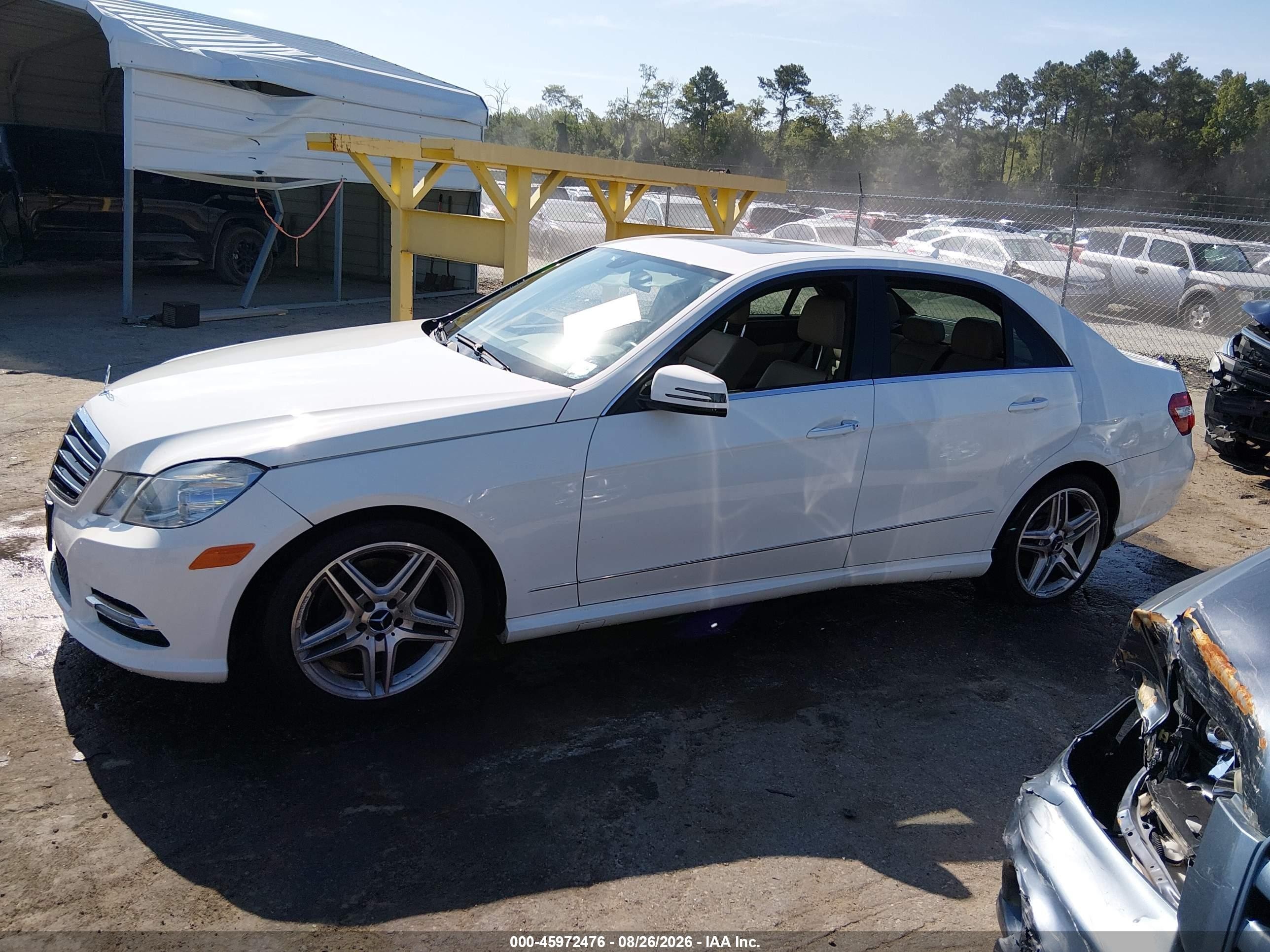 2013 Mercedes-benz E 350 4matic White vin: WDDHF8JB6DA768944