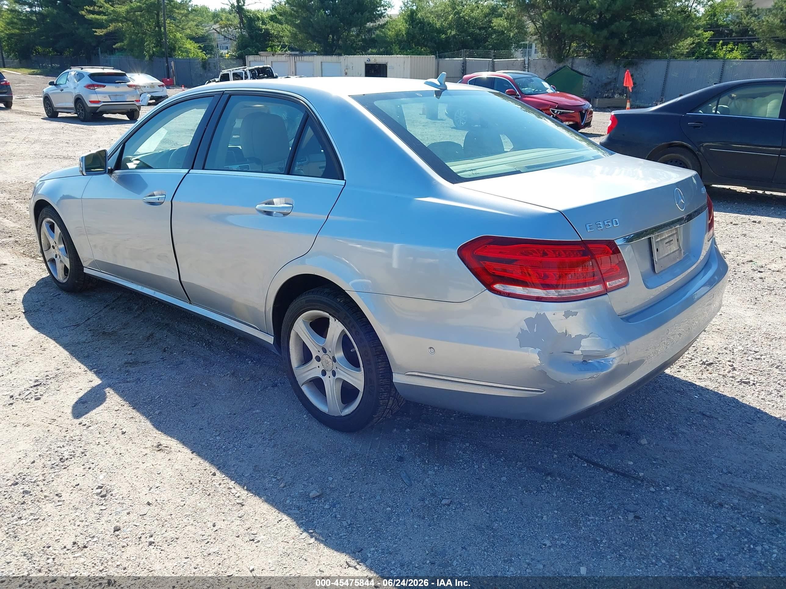 2014 Mercedes-benz E 350 4matic Silver vin: WDDHF8JB6EA811406