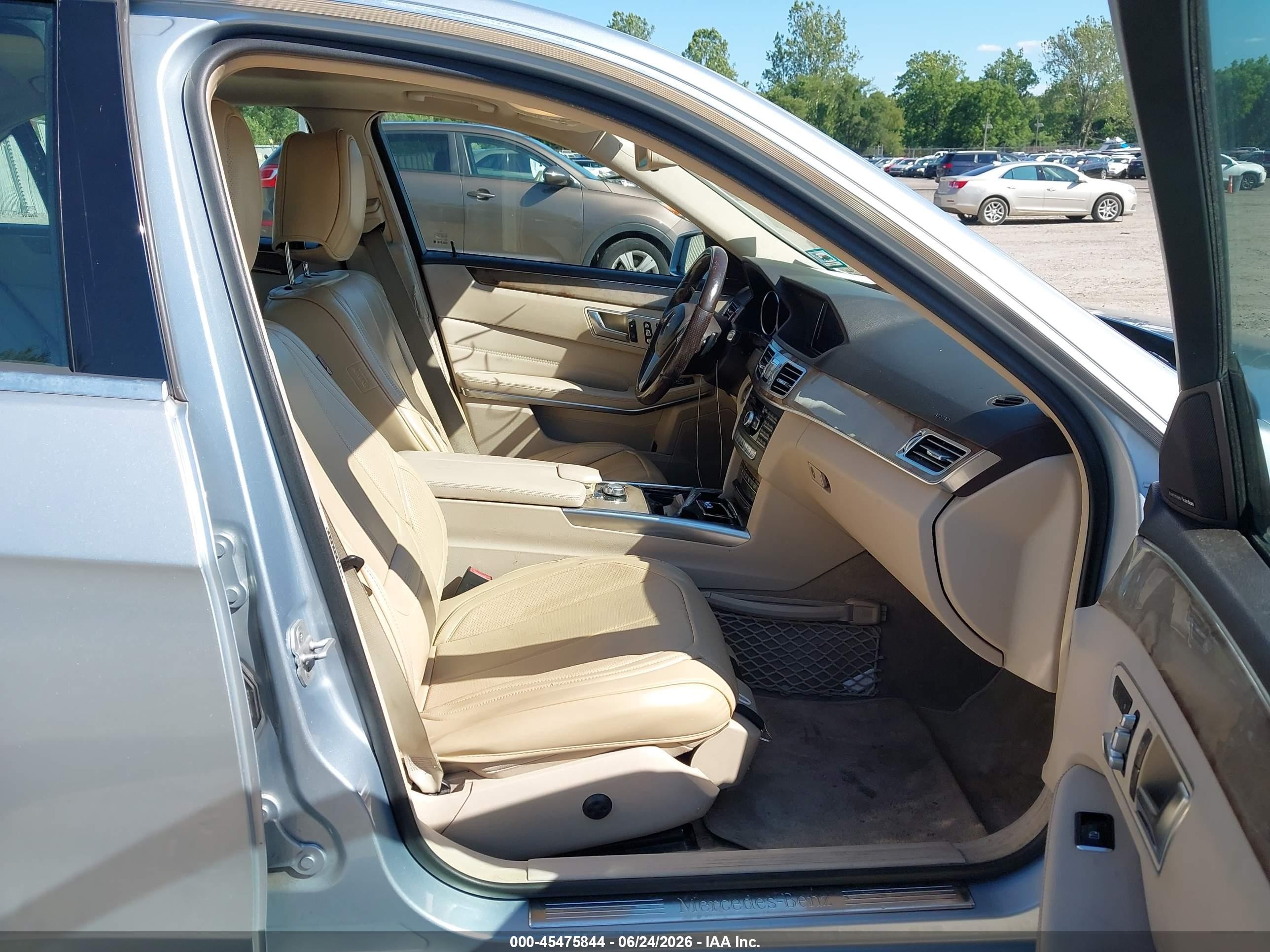 2014 Mercedes-benz E 350 4matic Silver vin: WDDHF8JB6EA811406