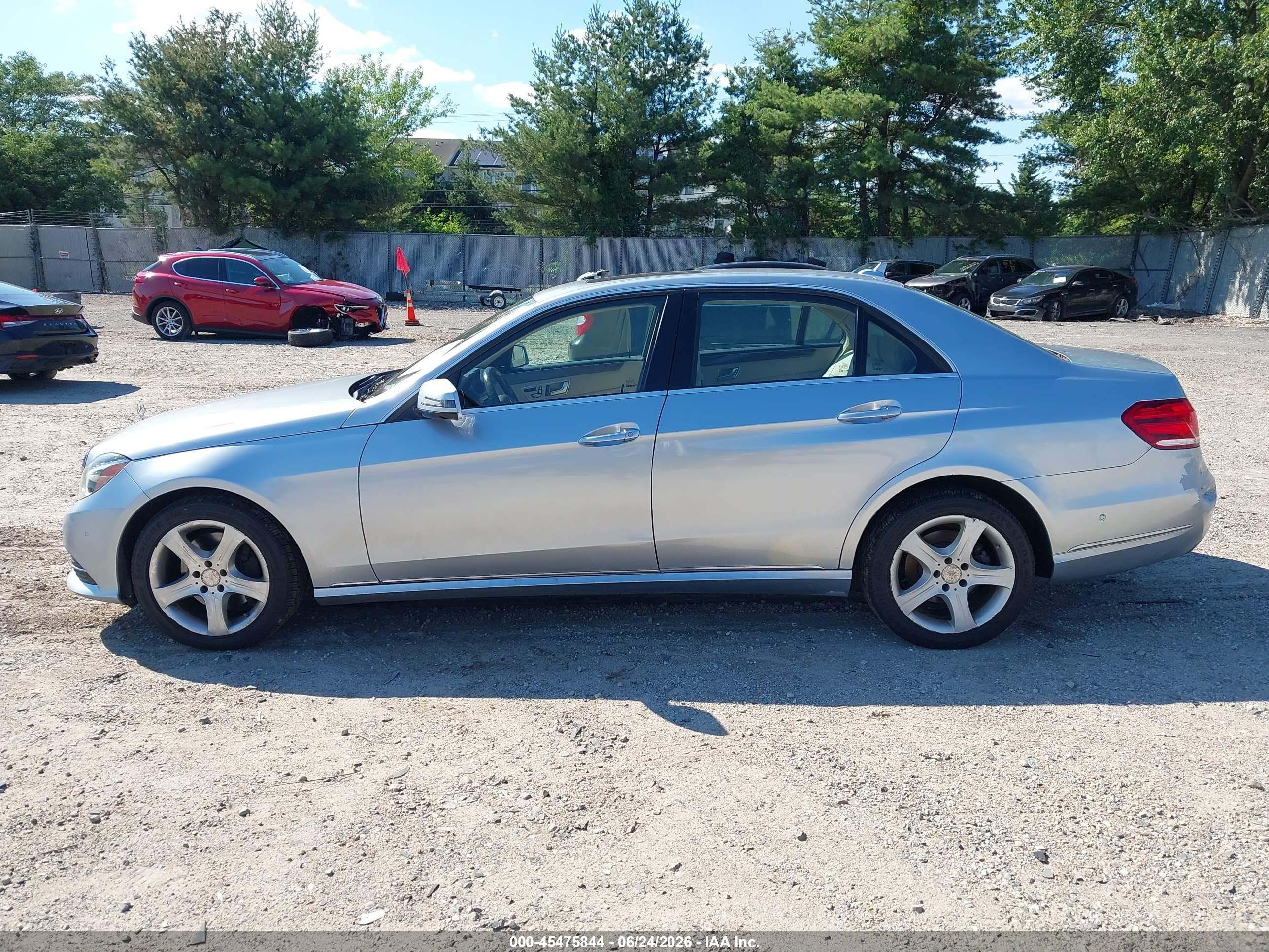 2014 Mercedes-benz E 350 4matic Silver vin: WDDHF8JB6EA811406