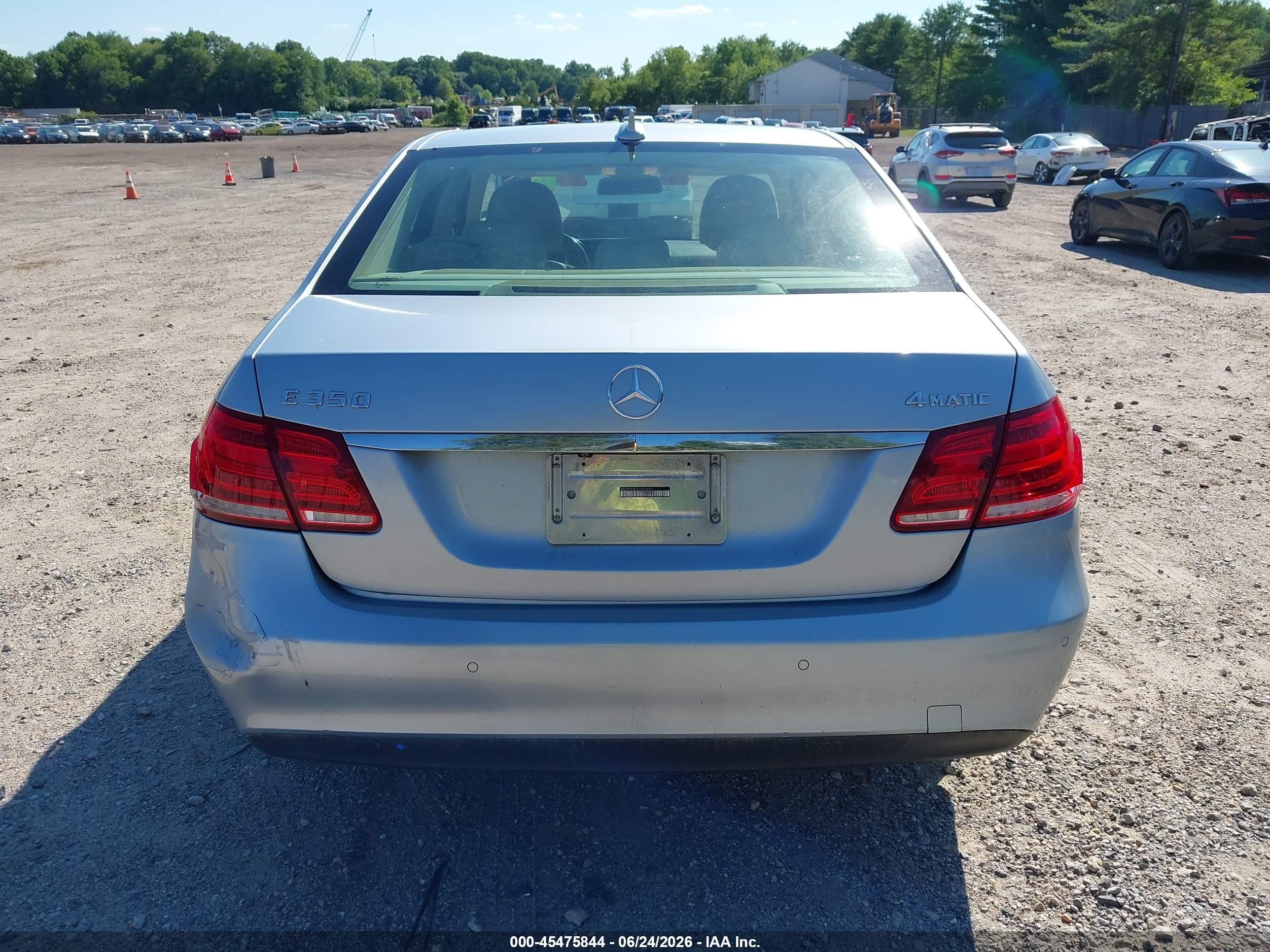 2014 Mercedes-benz E 350 4matic Silver vin: WDDHF8JB6EA811406