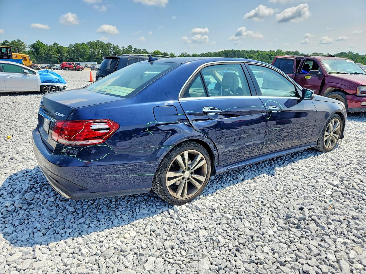 2014 Mercedes-benz E 350 4matic Blue vin: WDDHF8JB6EA927673