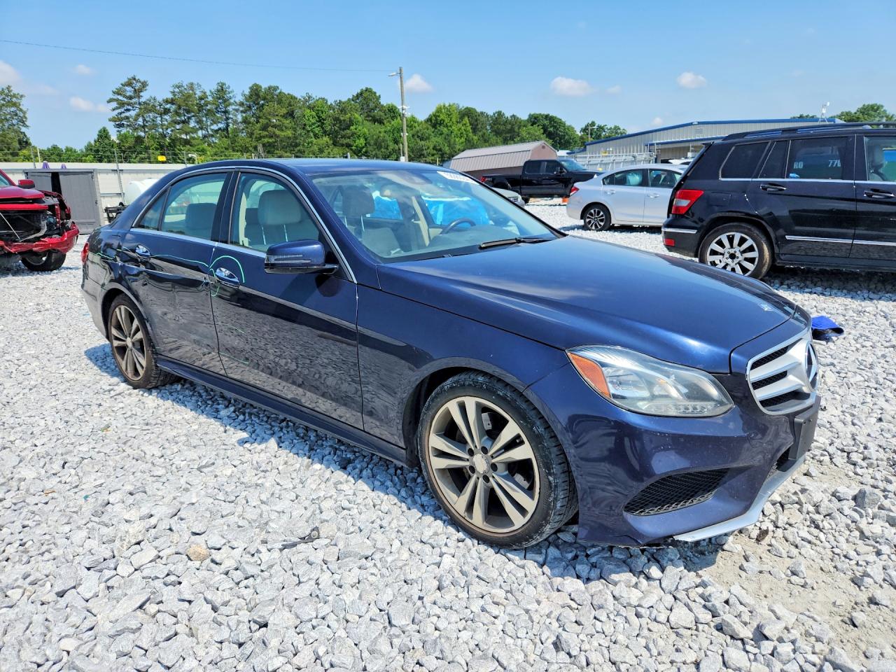 2014 Mercedes-benz E 350 4matic Blue vin: WDDHF8JB6EA927673